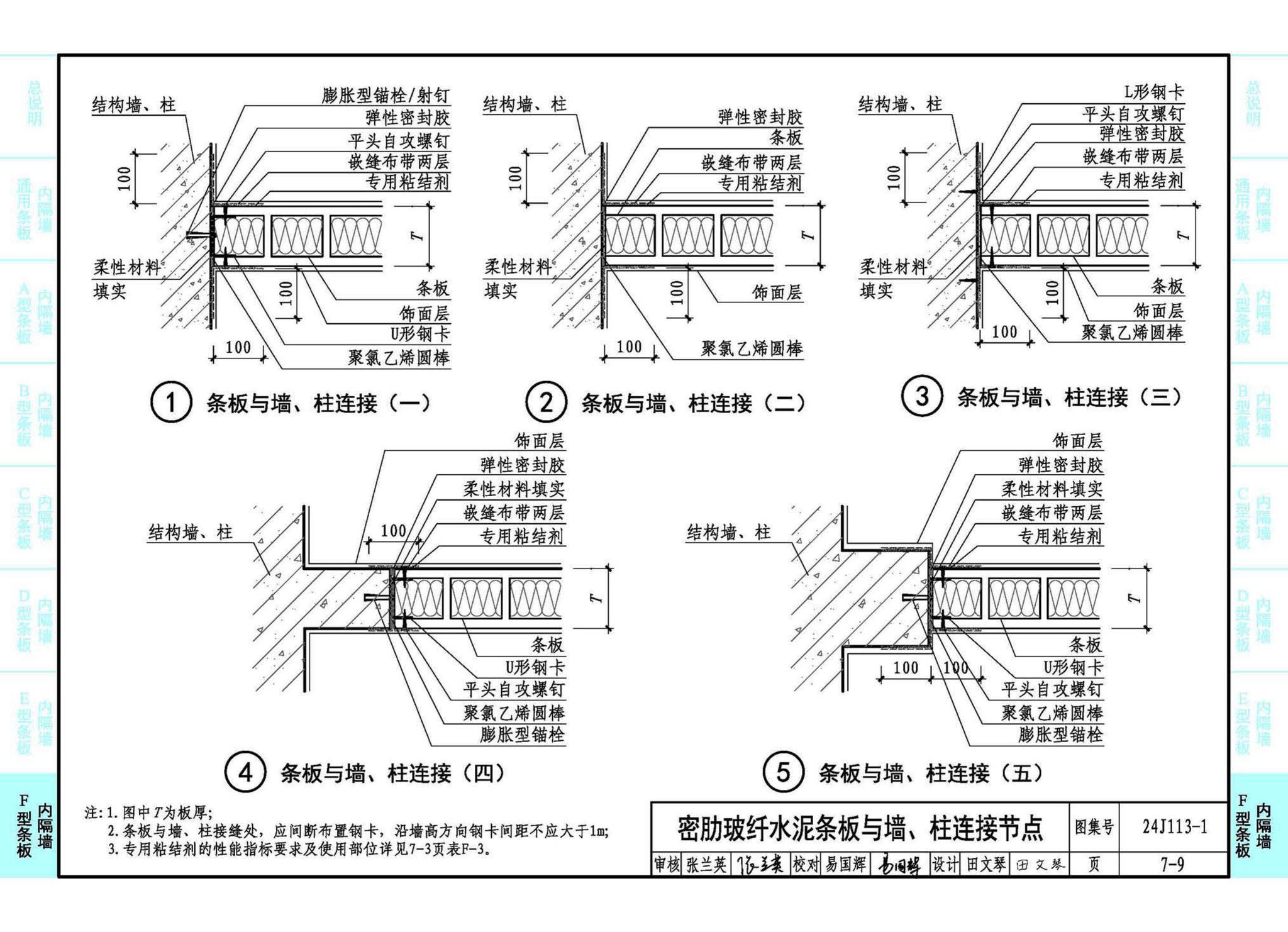 24J113-1--内隔墙—轻质条板（一）