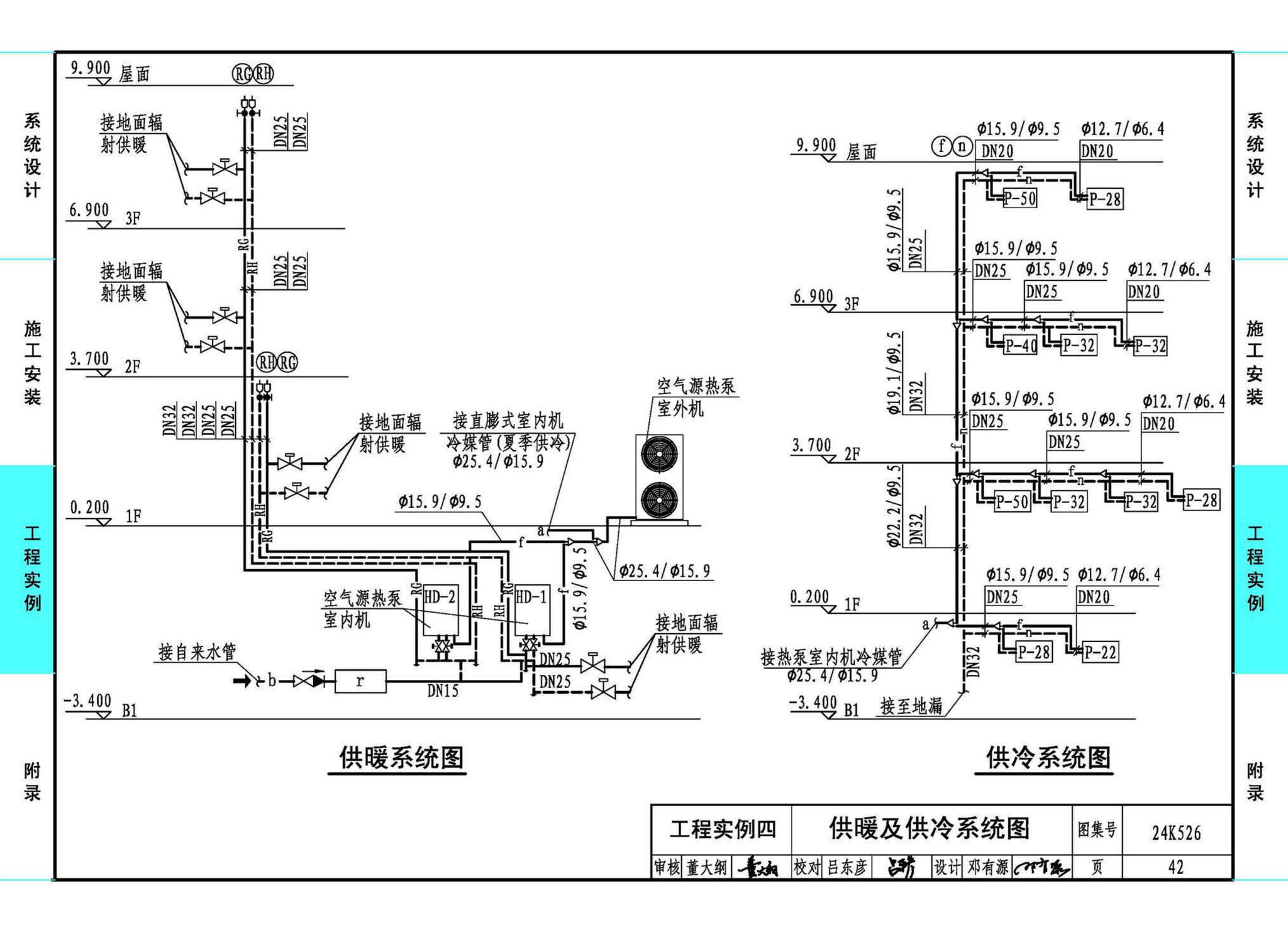 24K526--户式空气源热泵供暖（冷）系统设计与安装