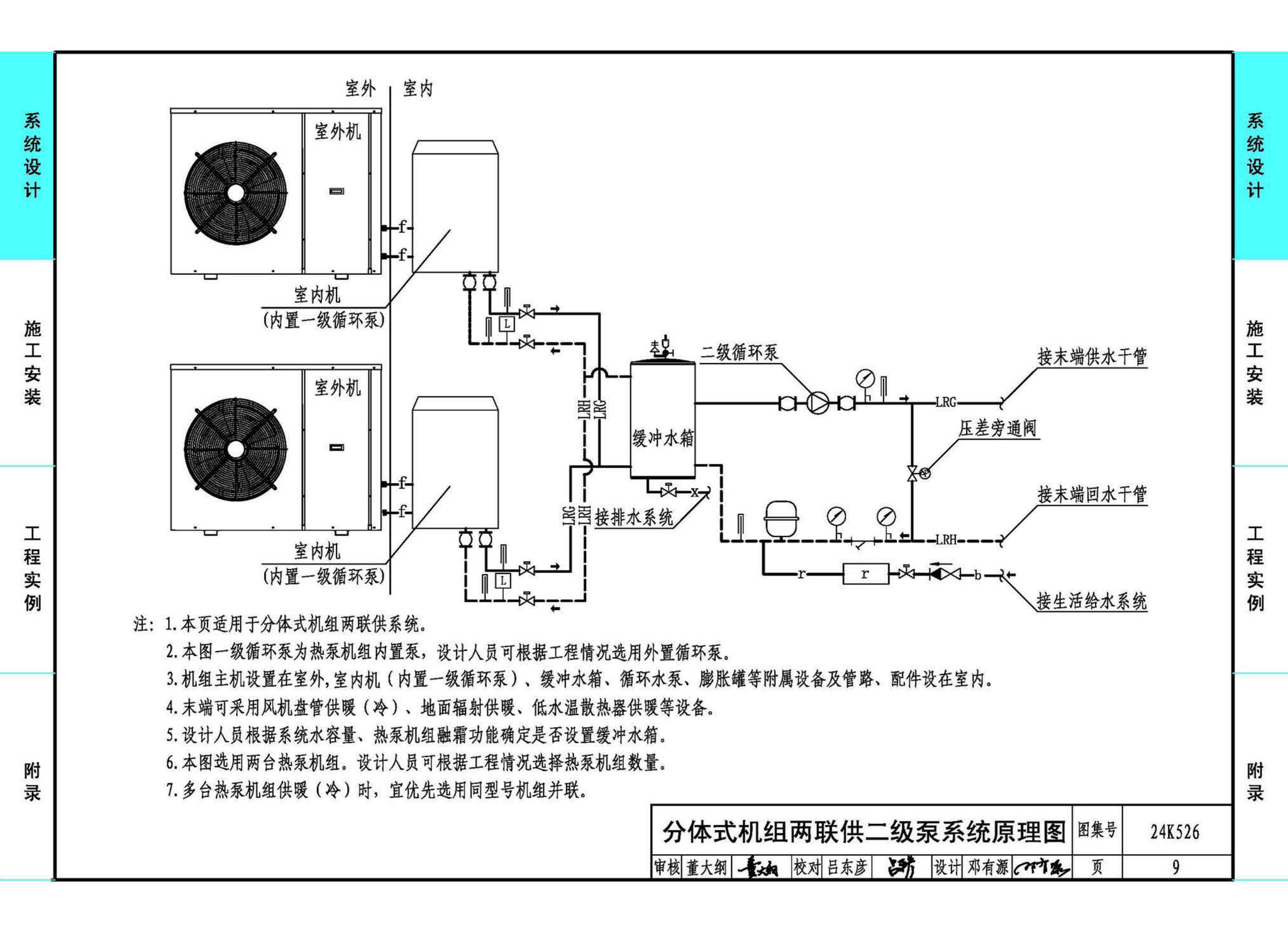 24K526--户式空气源热泵供暖（冷）系统设计与安装