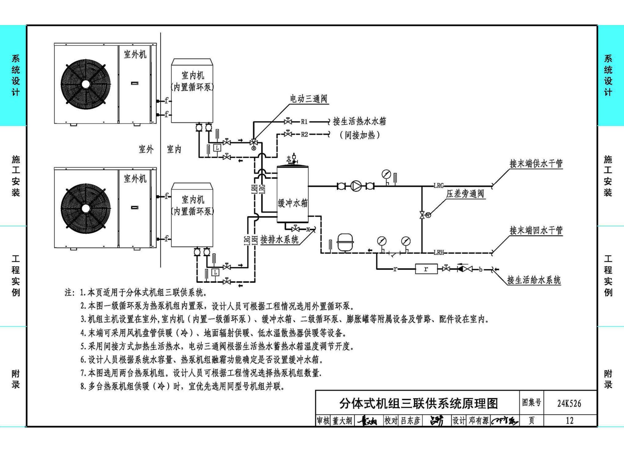 24K526--户式空气源热泵供暖（冷）系统设计与安装