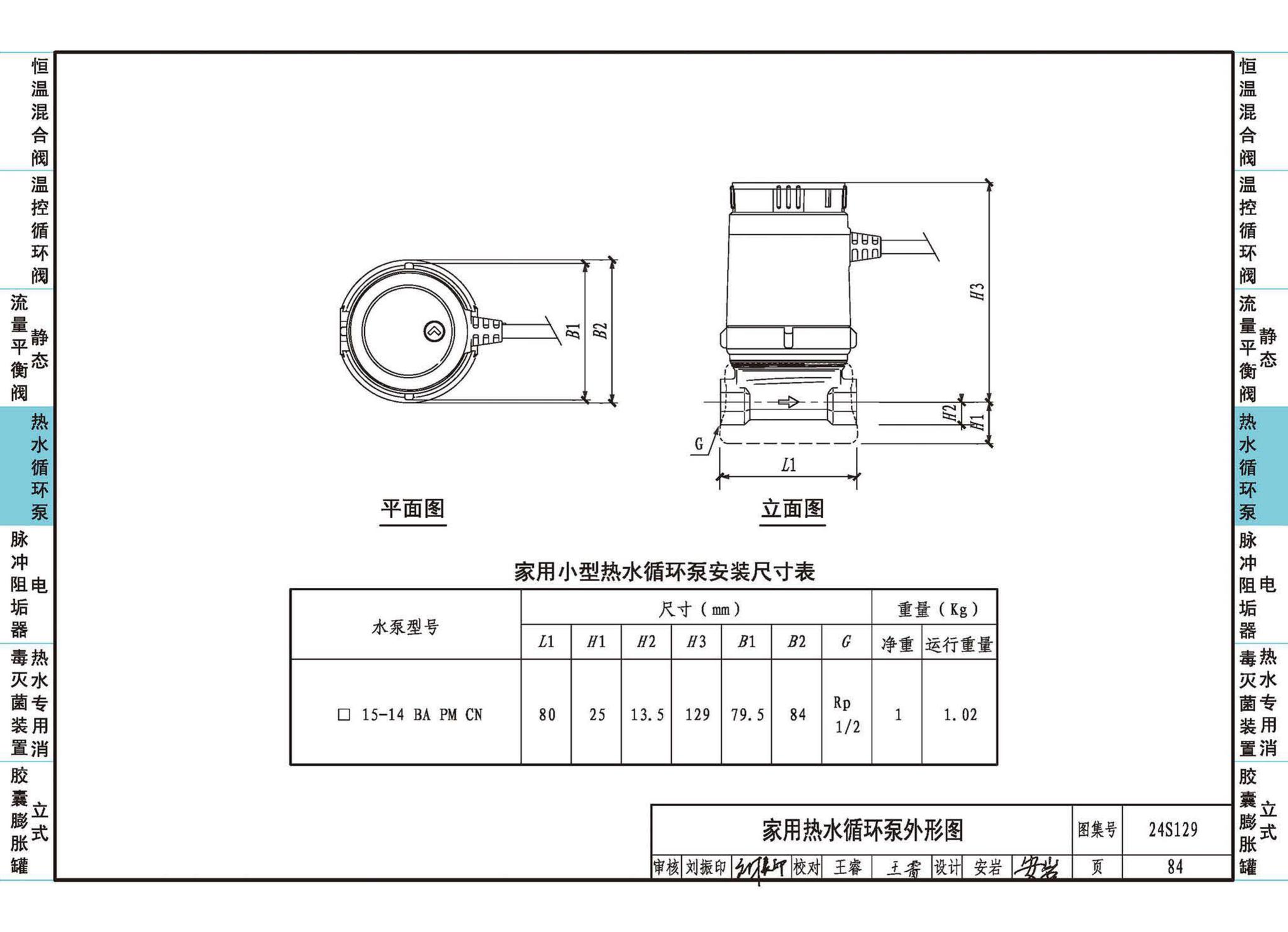 24S129--生活热水系统附件及小型设备选用与安装