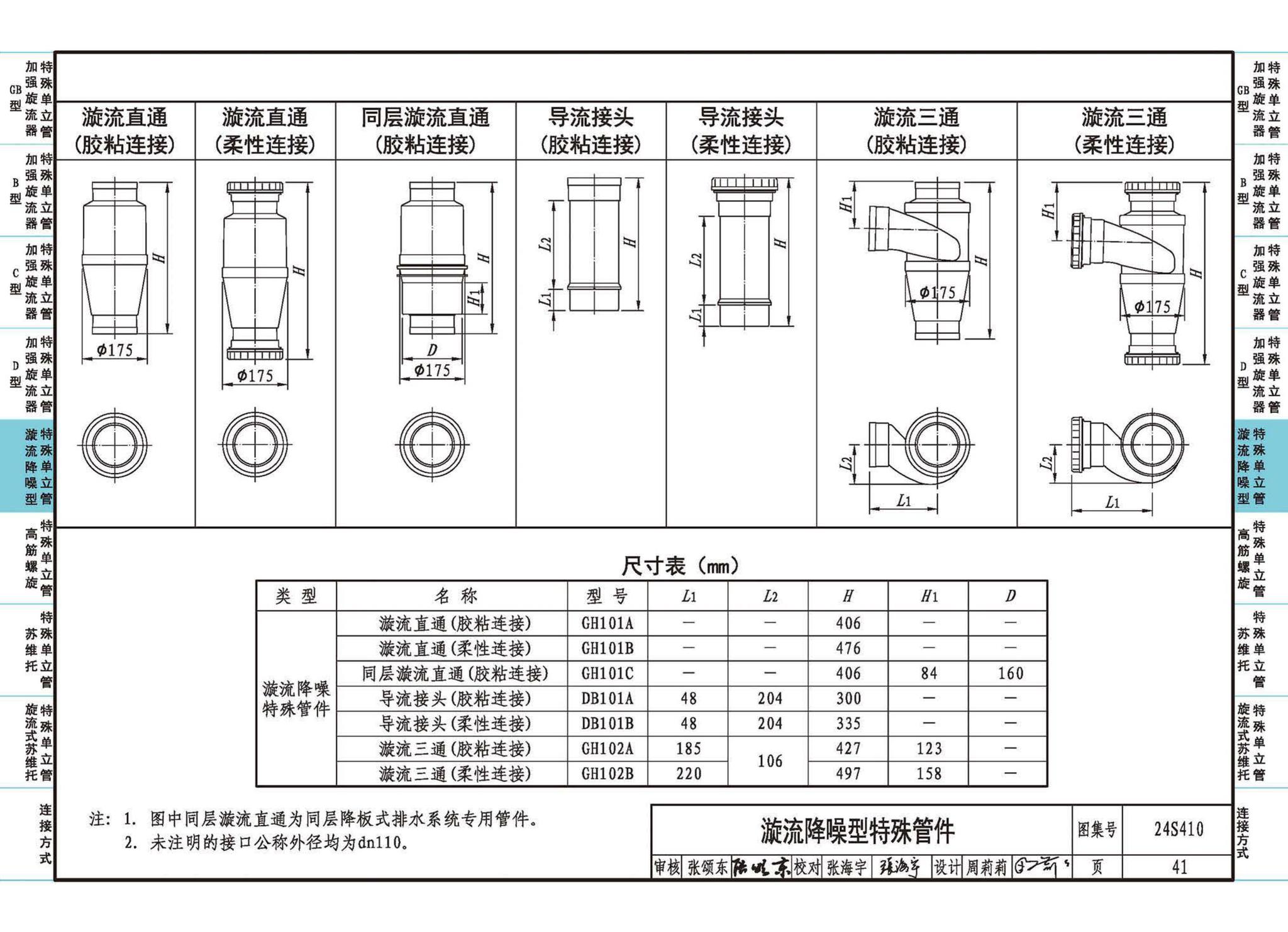 24S410--建筑特殊单立管排水系统安装