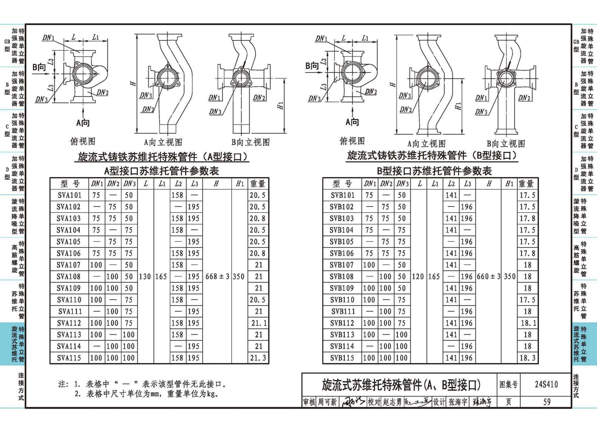 24S410--建筑特殊单立管排水系统安装