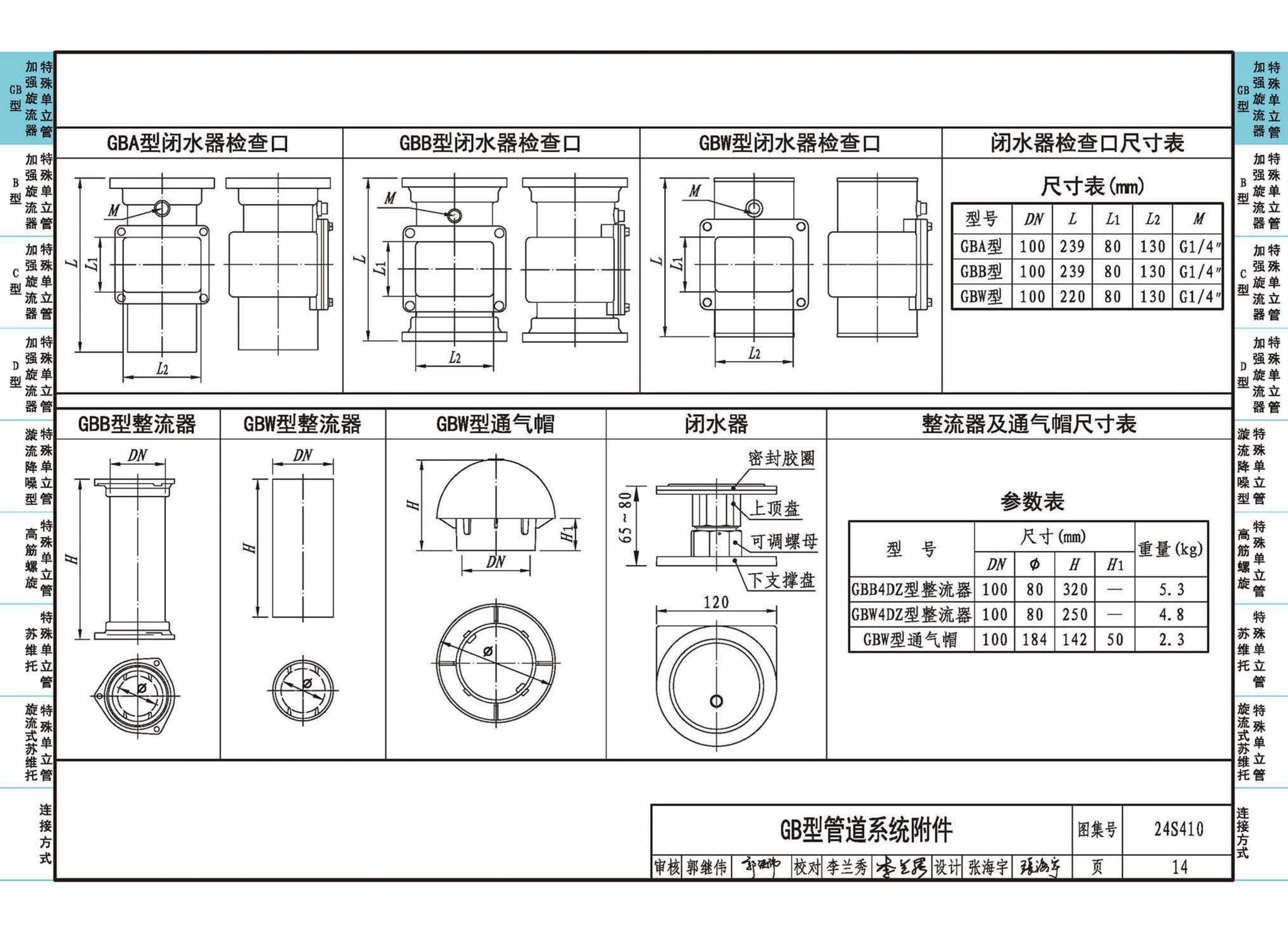 24S410--建筑特殊单立管排水系统安装