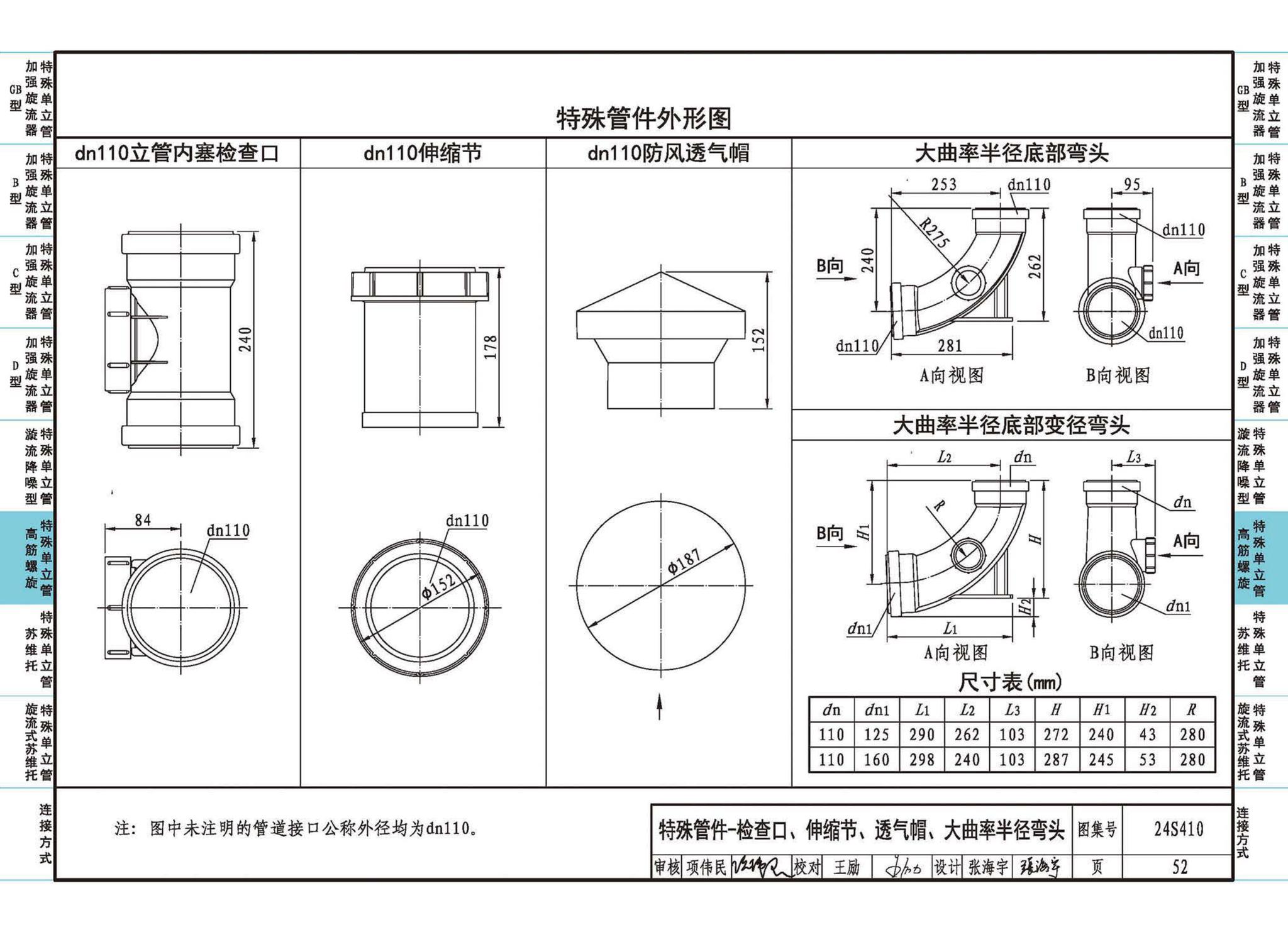 24S410--建筑特殊单立管排水系统安装