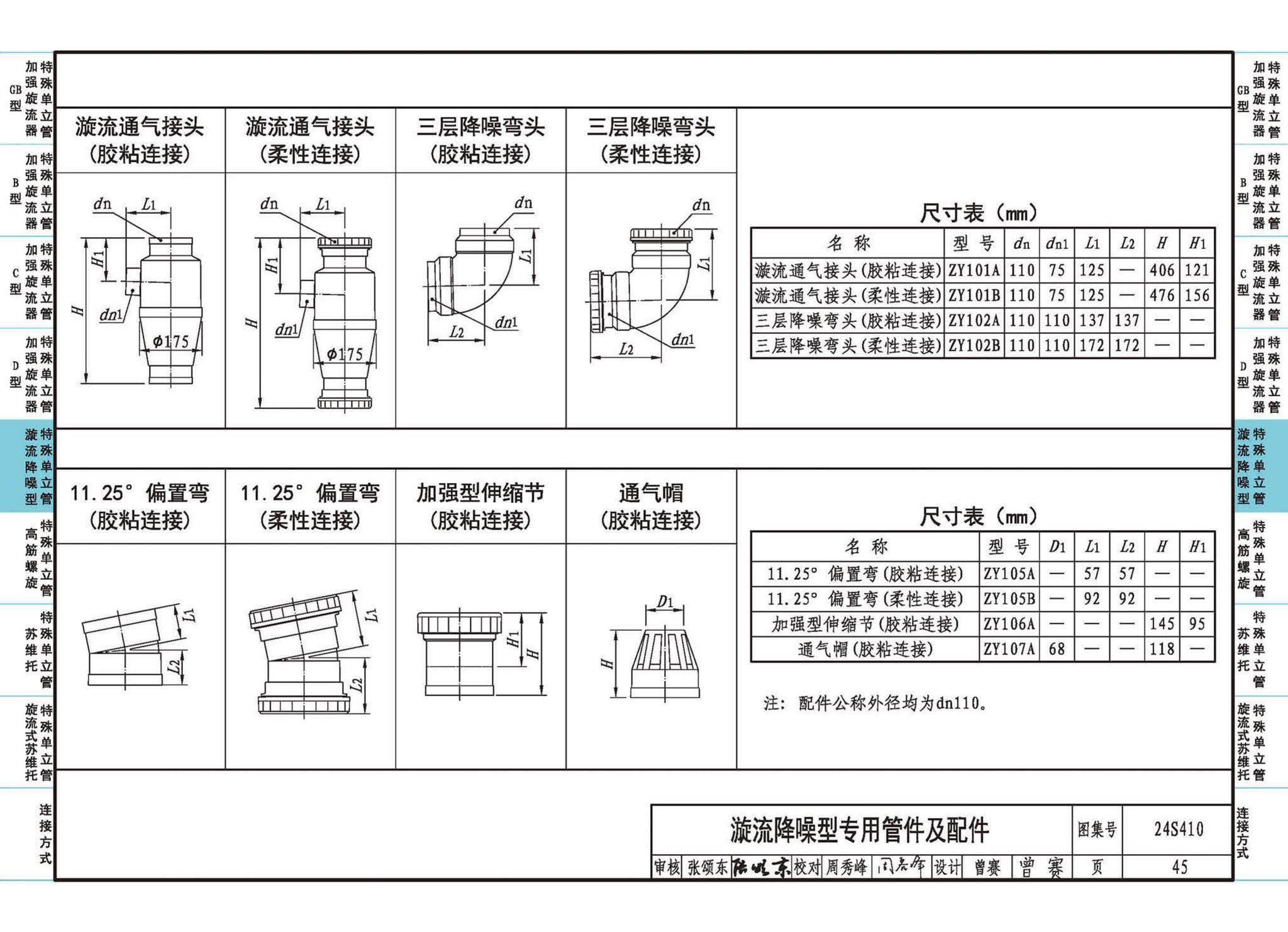 24S410--建筑特殊单立管排水系统安装