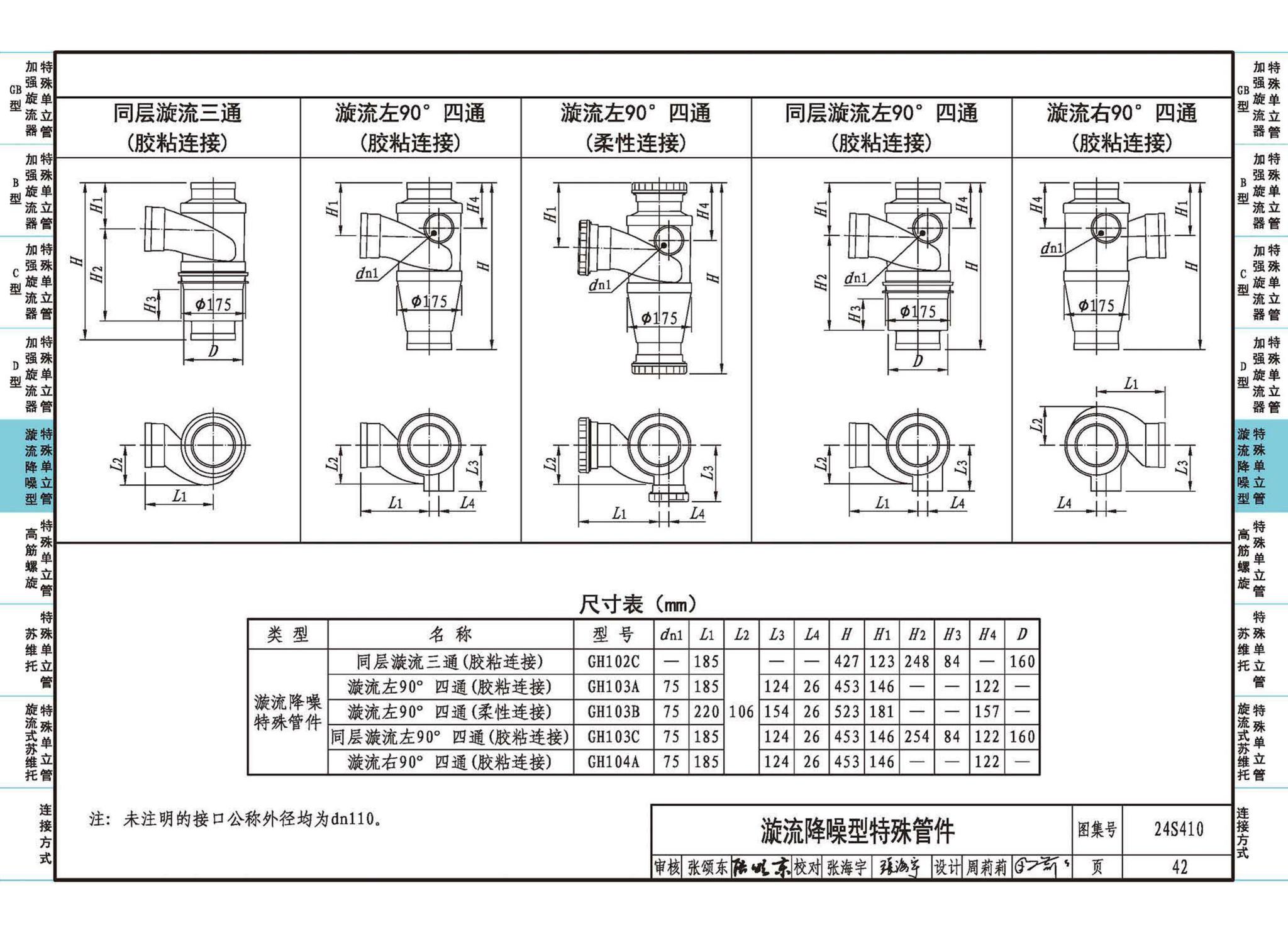 24S410--建筑特殊单立管排水系统安装