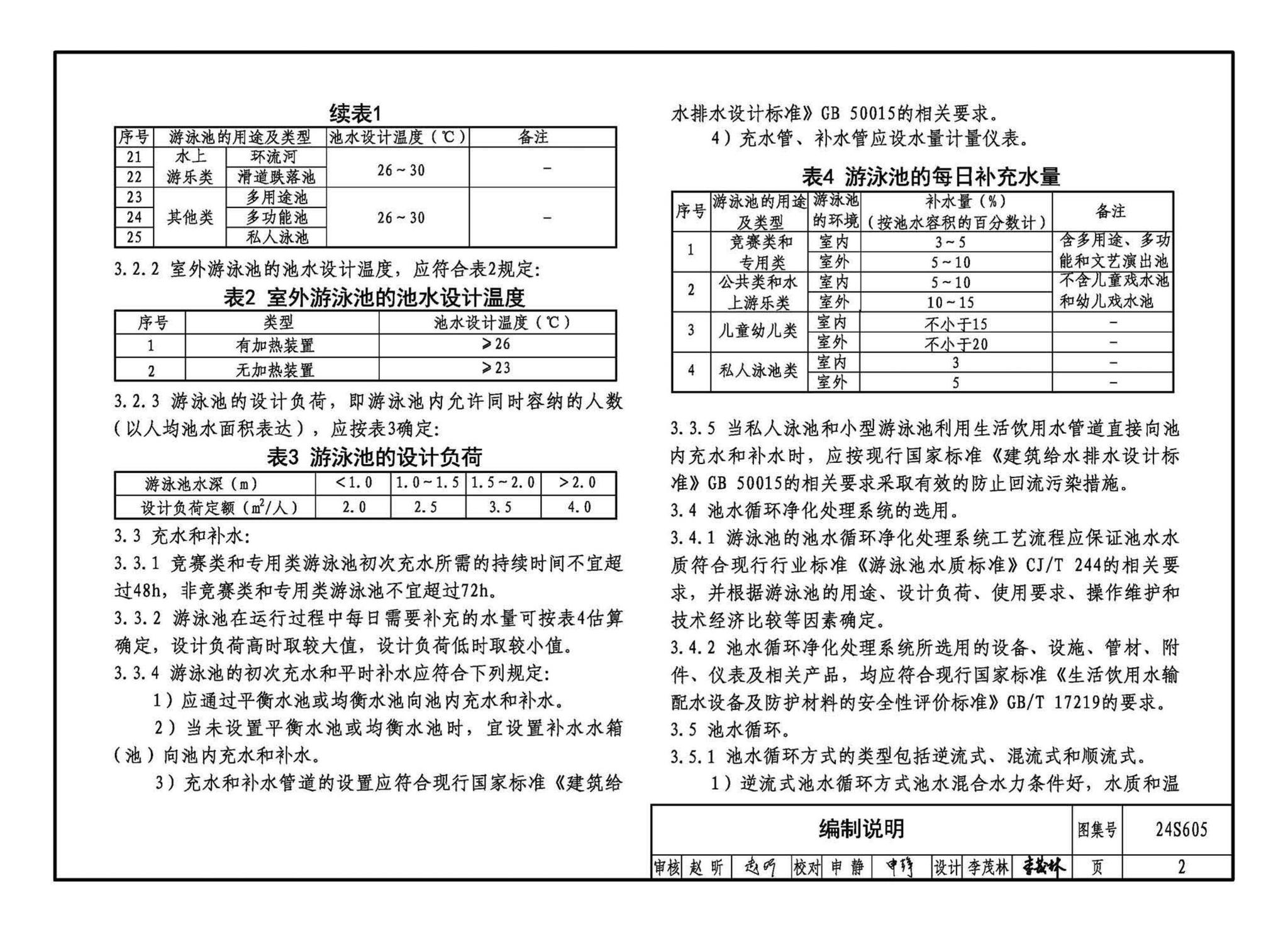 24S605--游泳池给水排水设计及附件安装