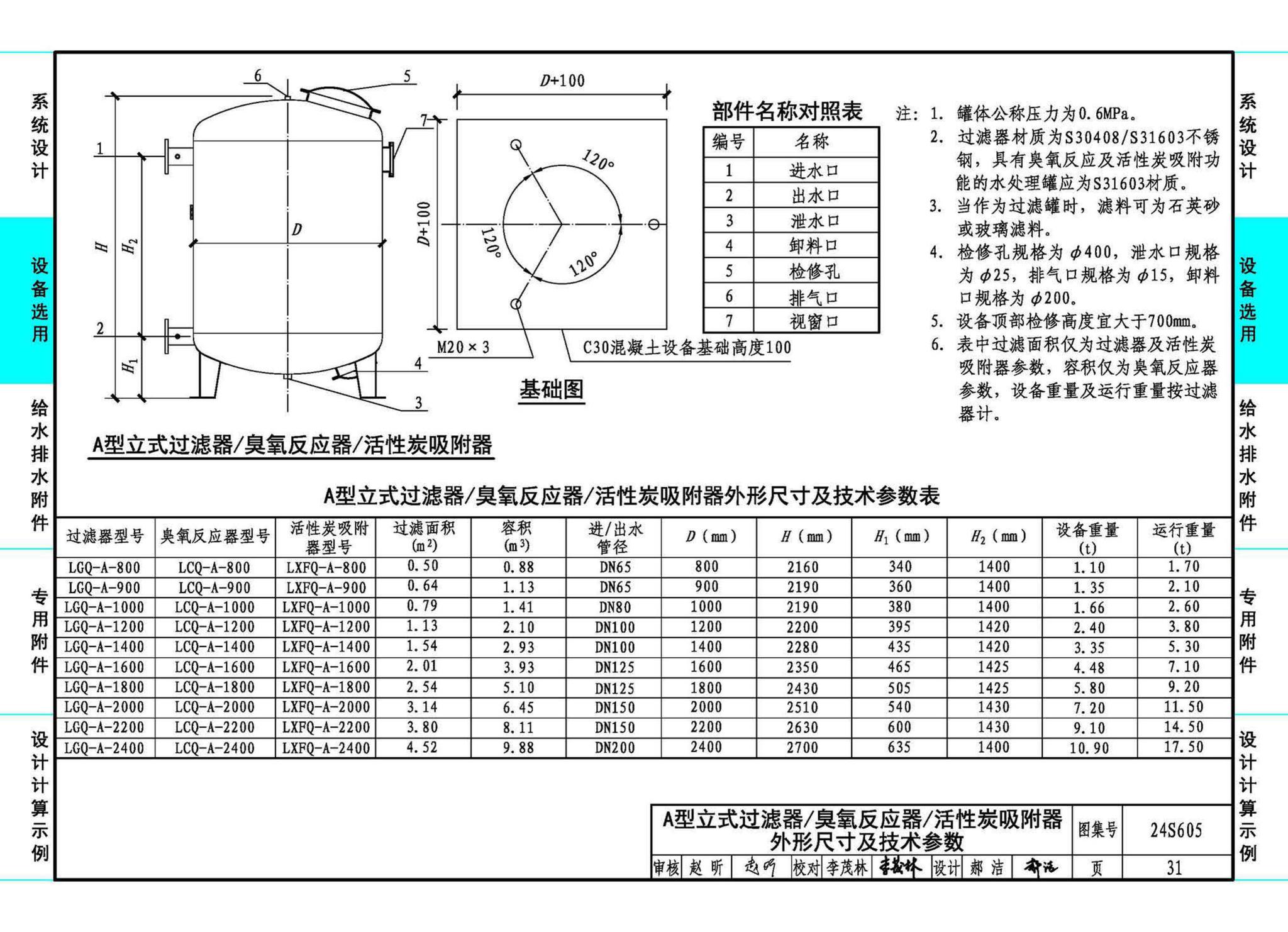 24S605--游泳池给水排水设计及附件安装