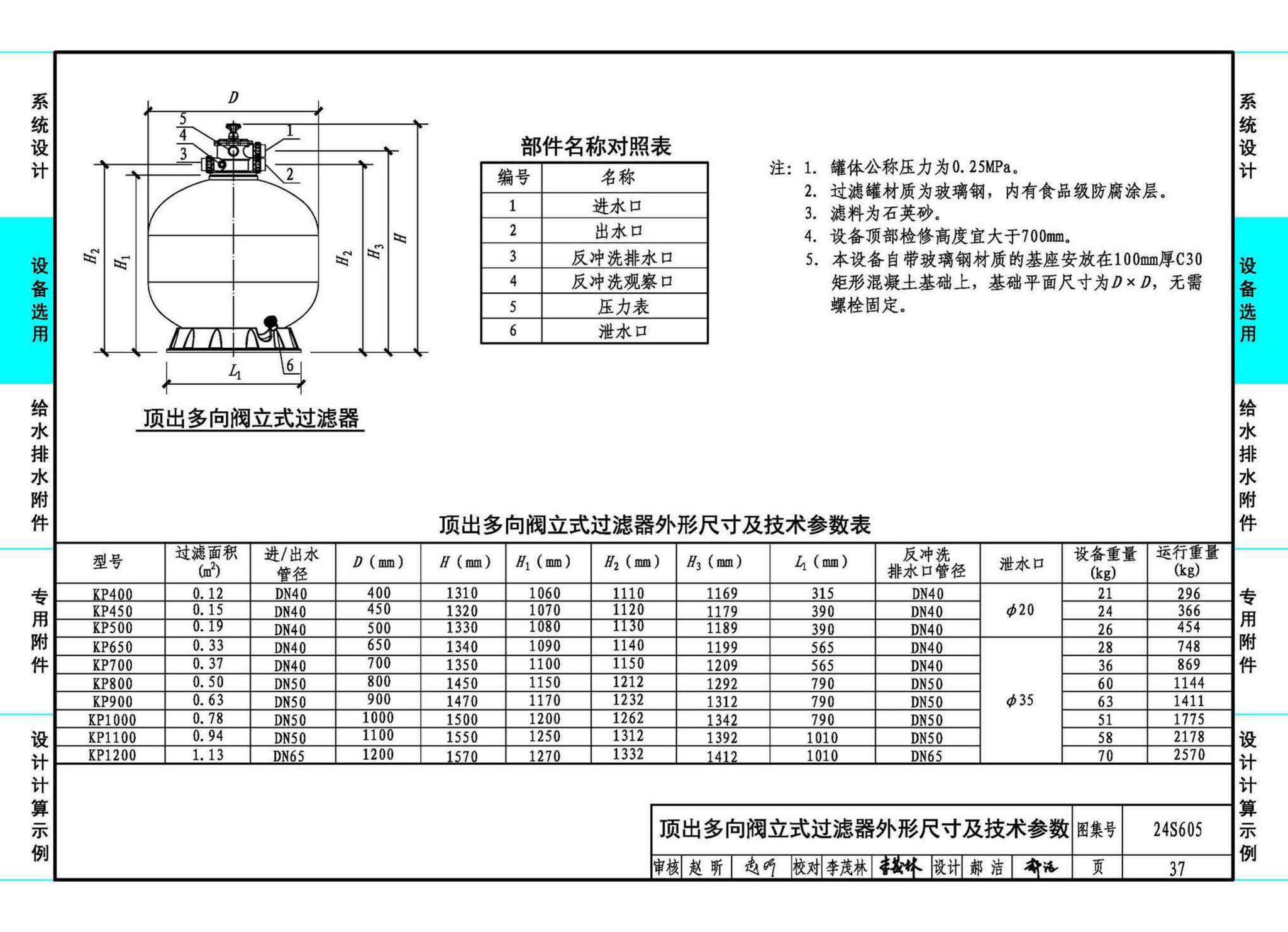 24S605--游泳池给水排水设计及附件安装