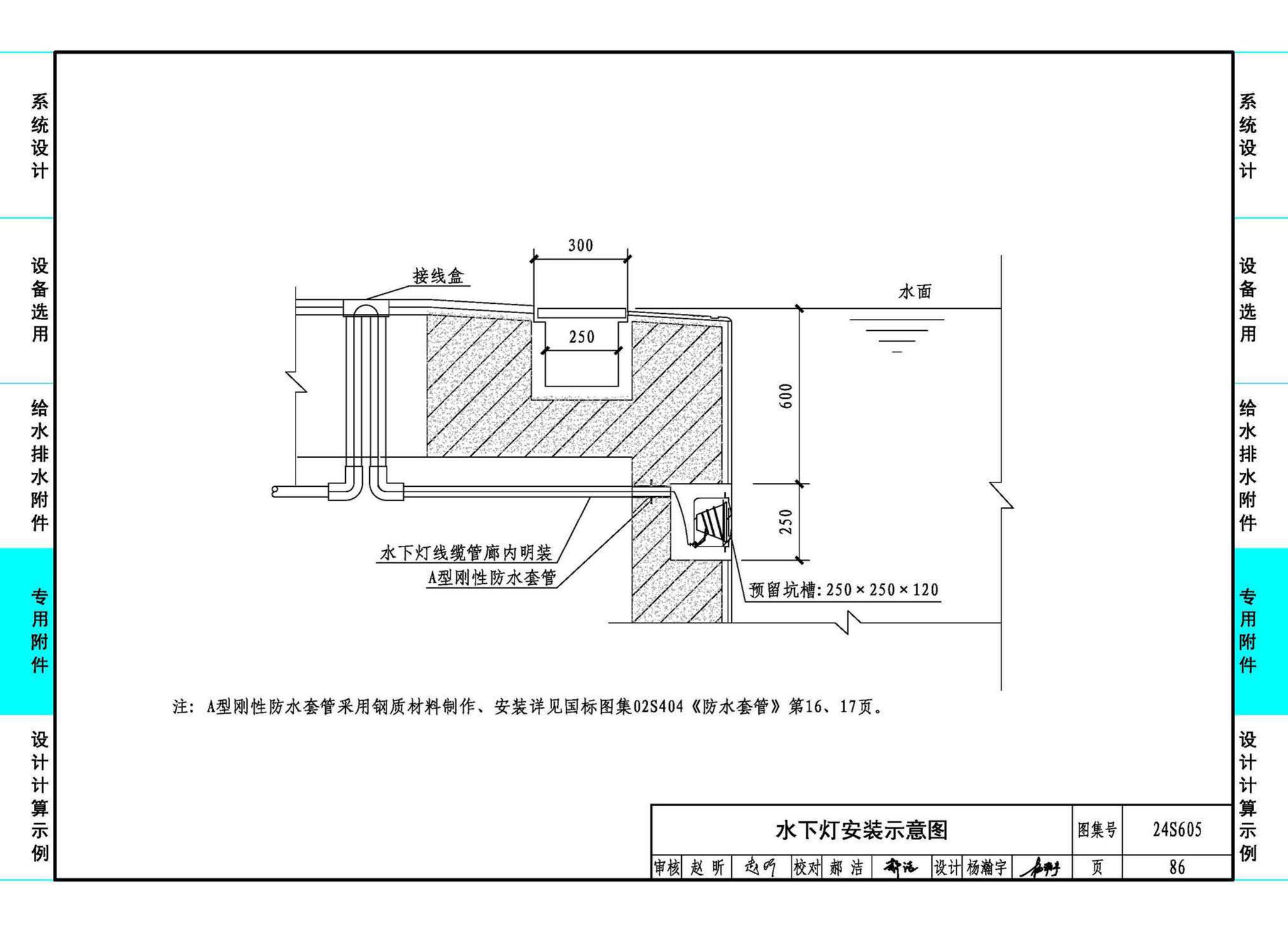 24S605--游泳池给水排水设计及附件安装