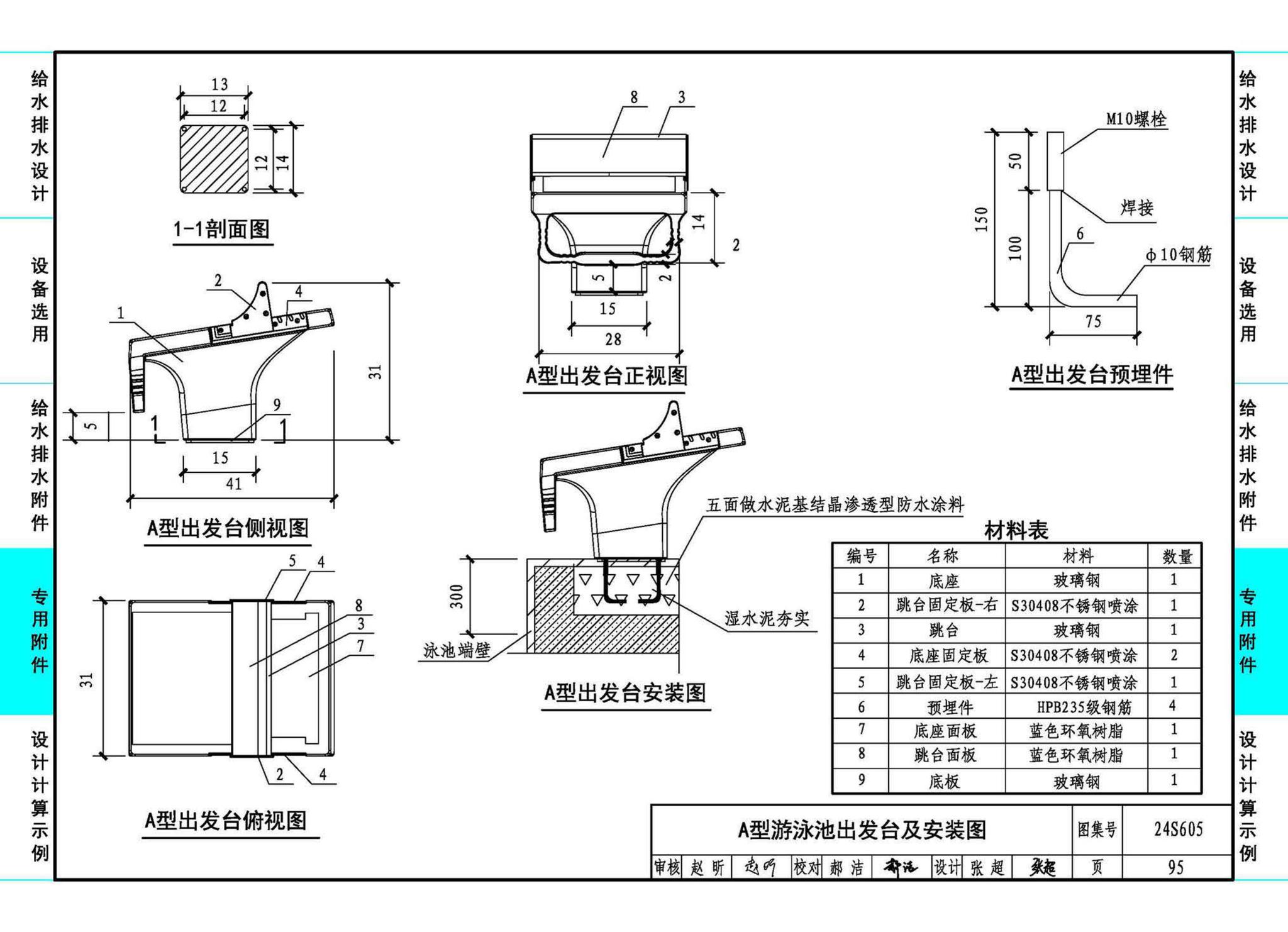 24S605--游泳池给水排水设计及附件安装