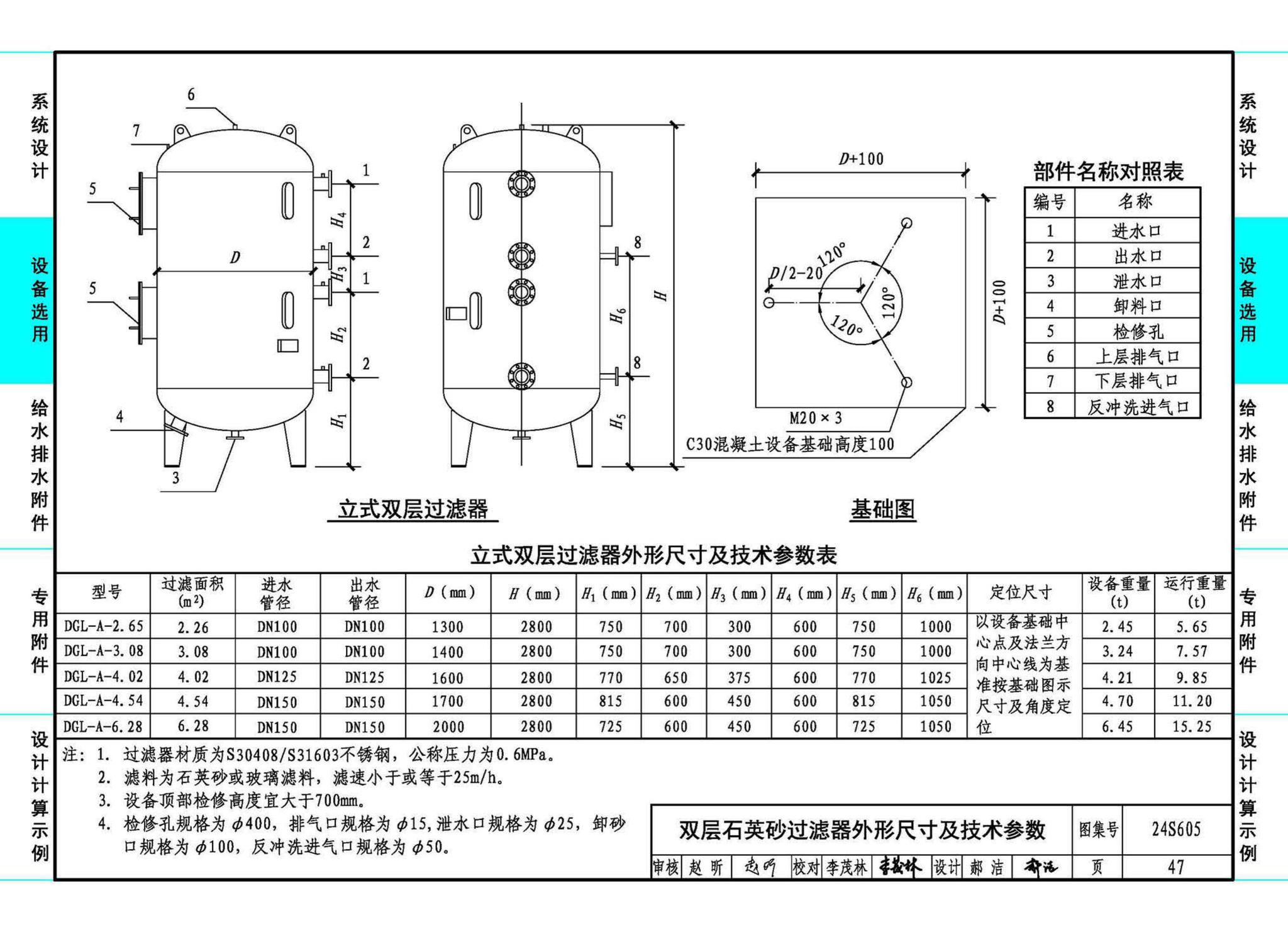 24S605--游泳池给水排水设计及附件安装