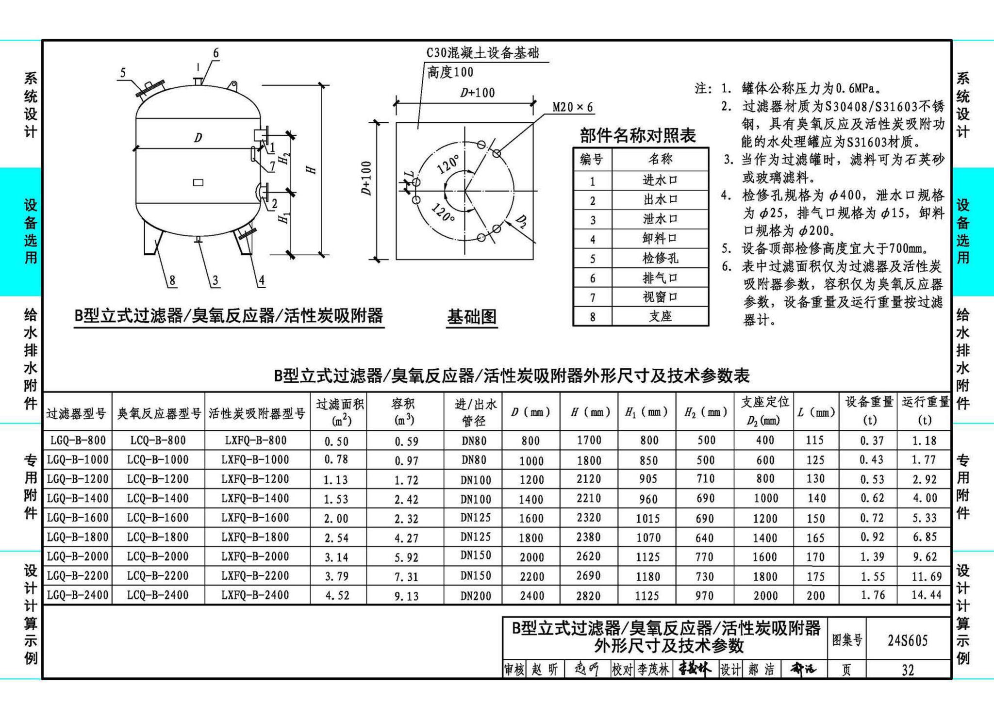 24S605--游泳池给水排水设计及附件安装