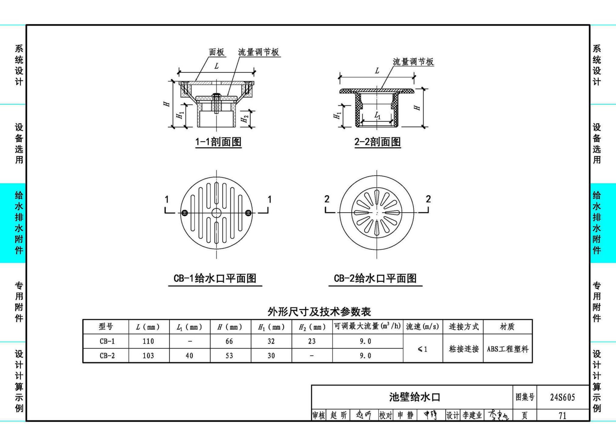 24S605--游泳池给水排水设计及附件安装