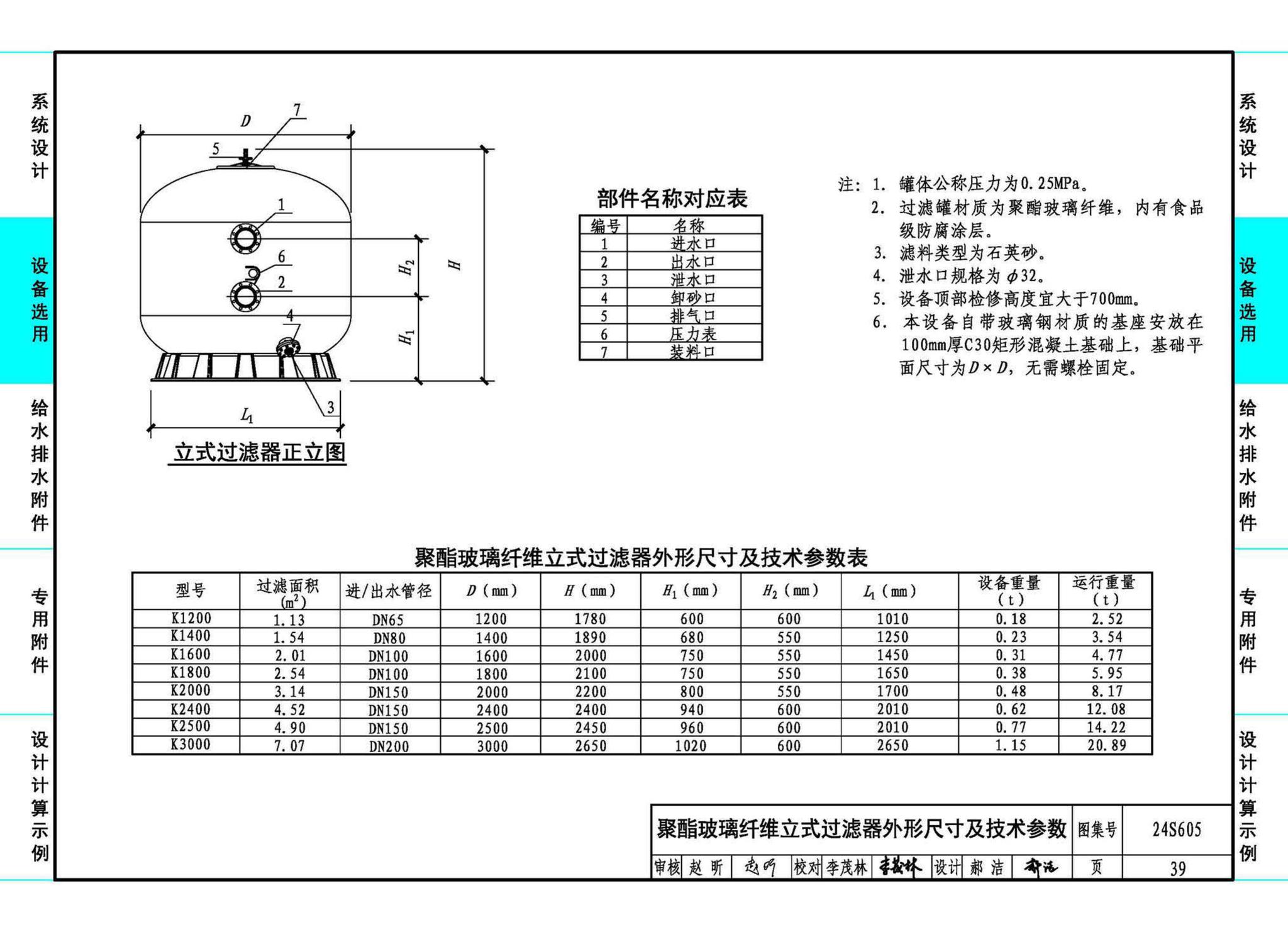 24S605--游泳池给水排水设计及附件安装