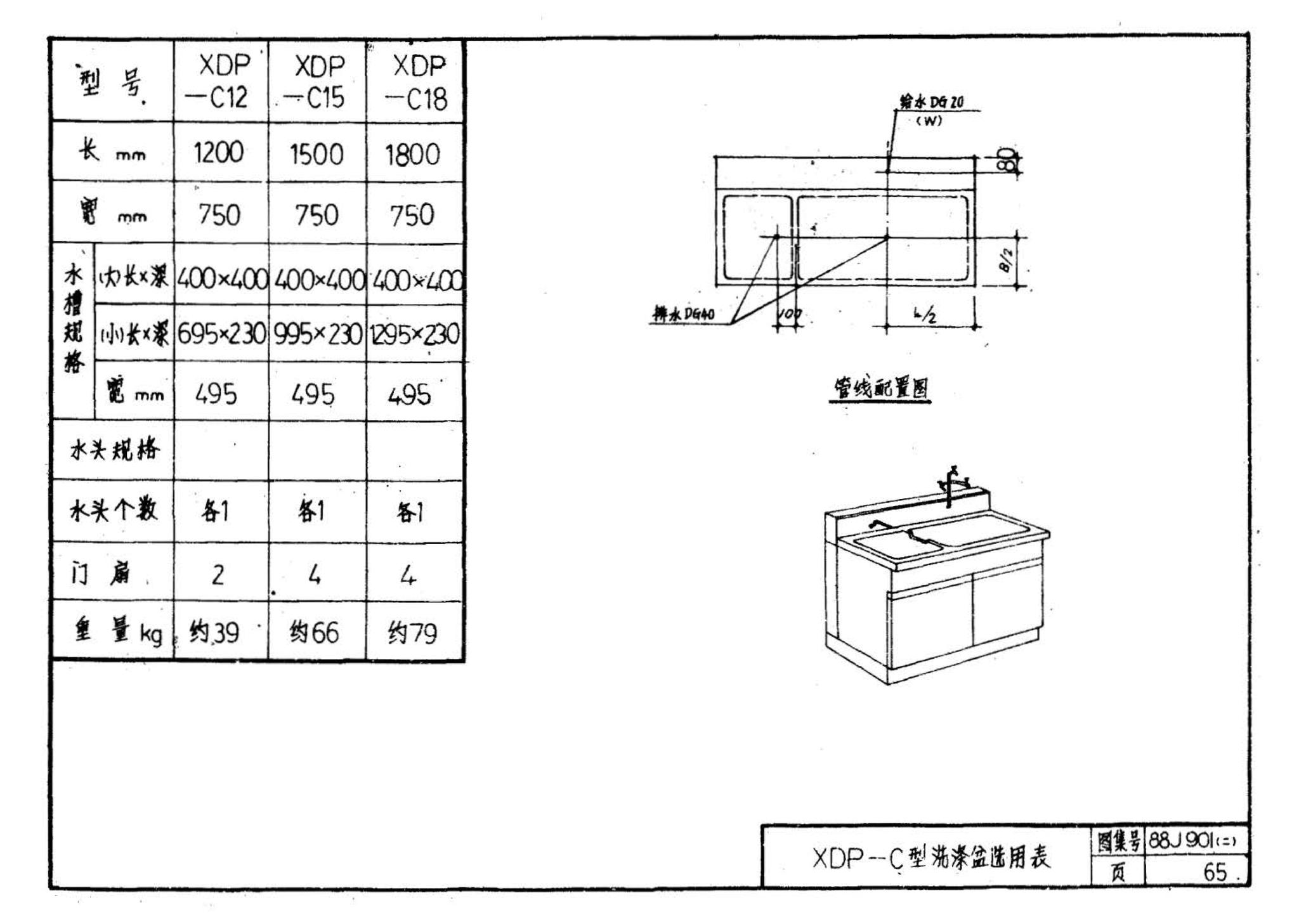 88J901(二)--实验室建筑设备（设计选用图）