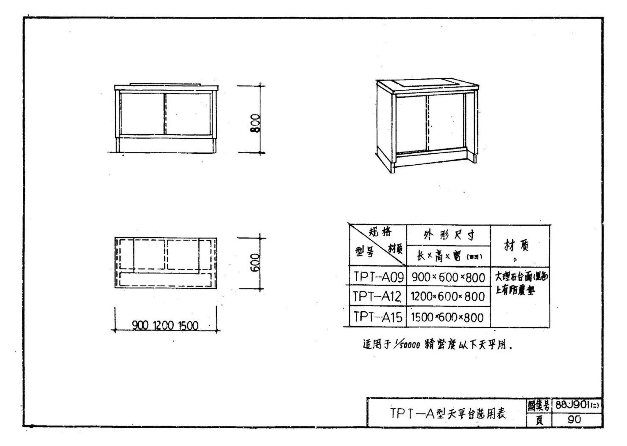 88J901(二)--实验室建筑设备（设计选用图）