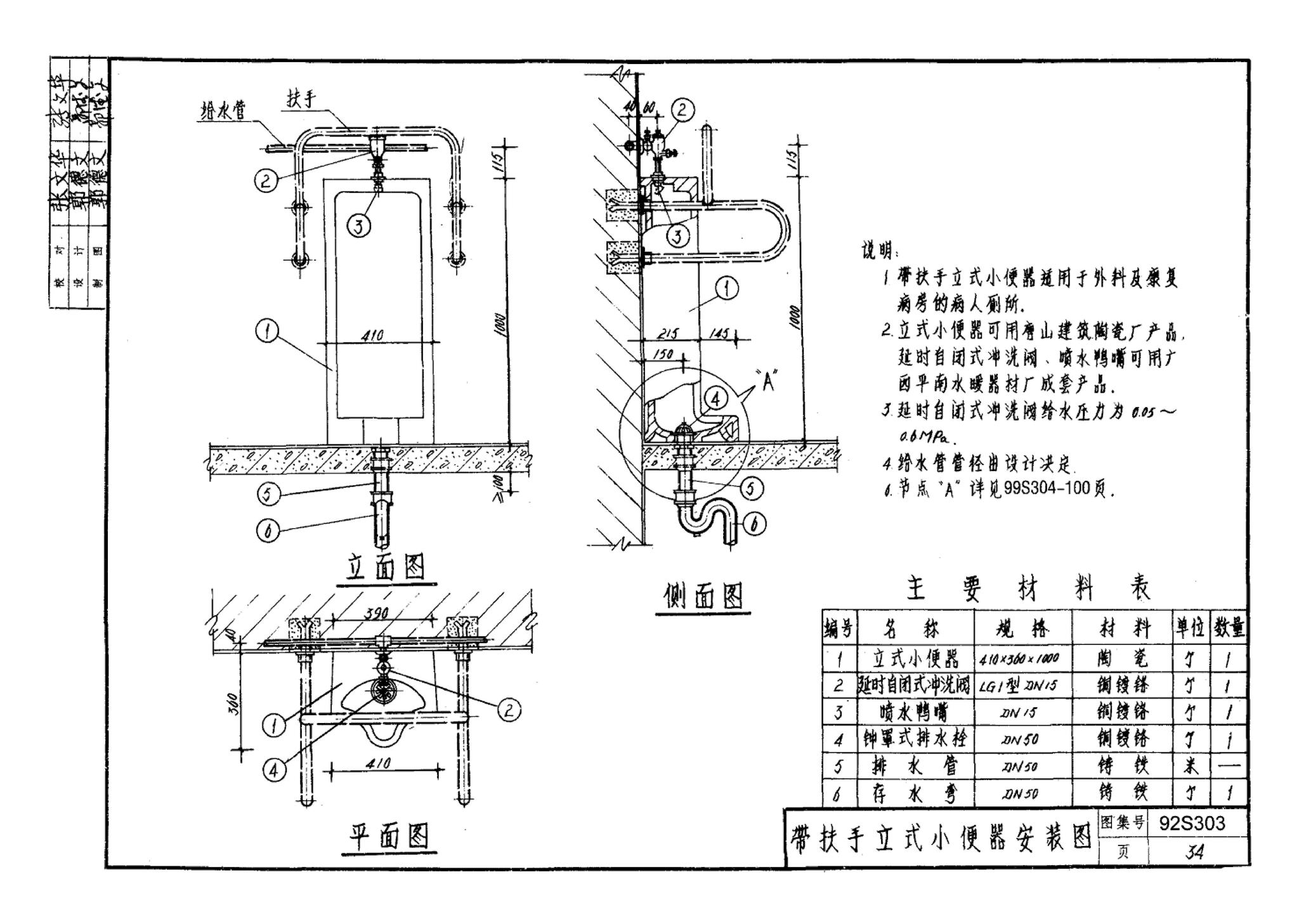 92S303--医院卫生设备安装