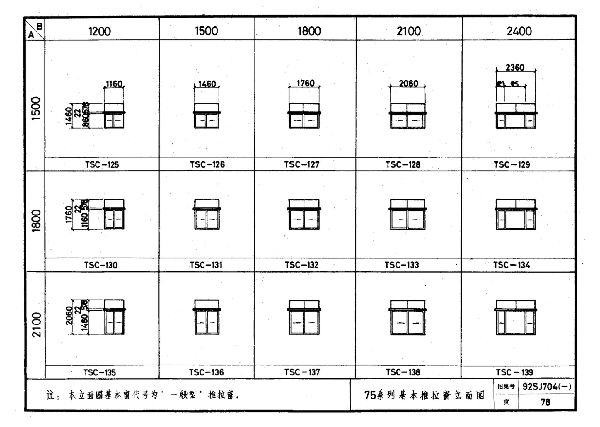 92SJ704(一)--硬聚氯乙烯塑钢门窗