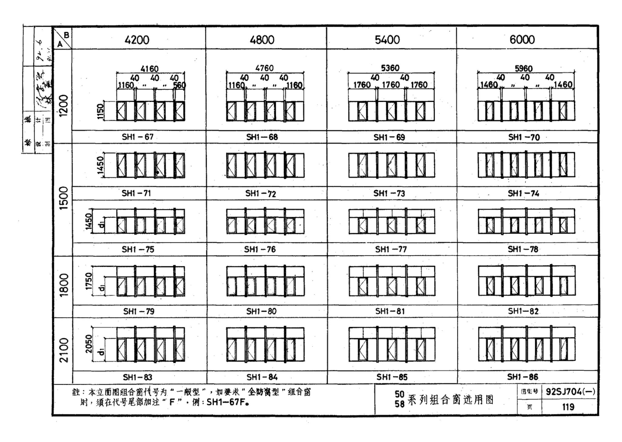 92SJ704(一)--硬聚氯乙烯塑钢门窗