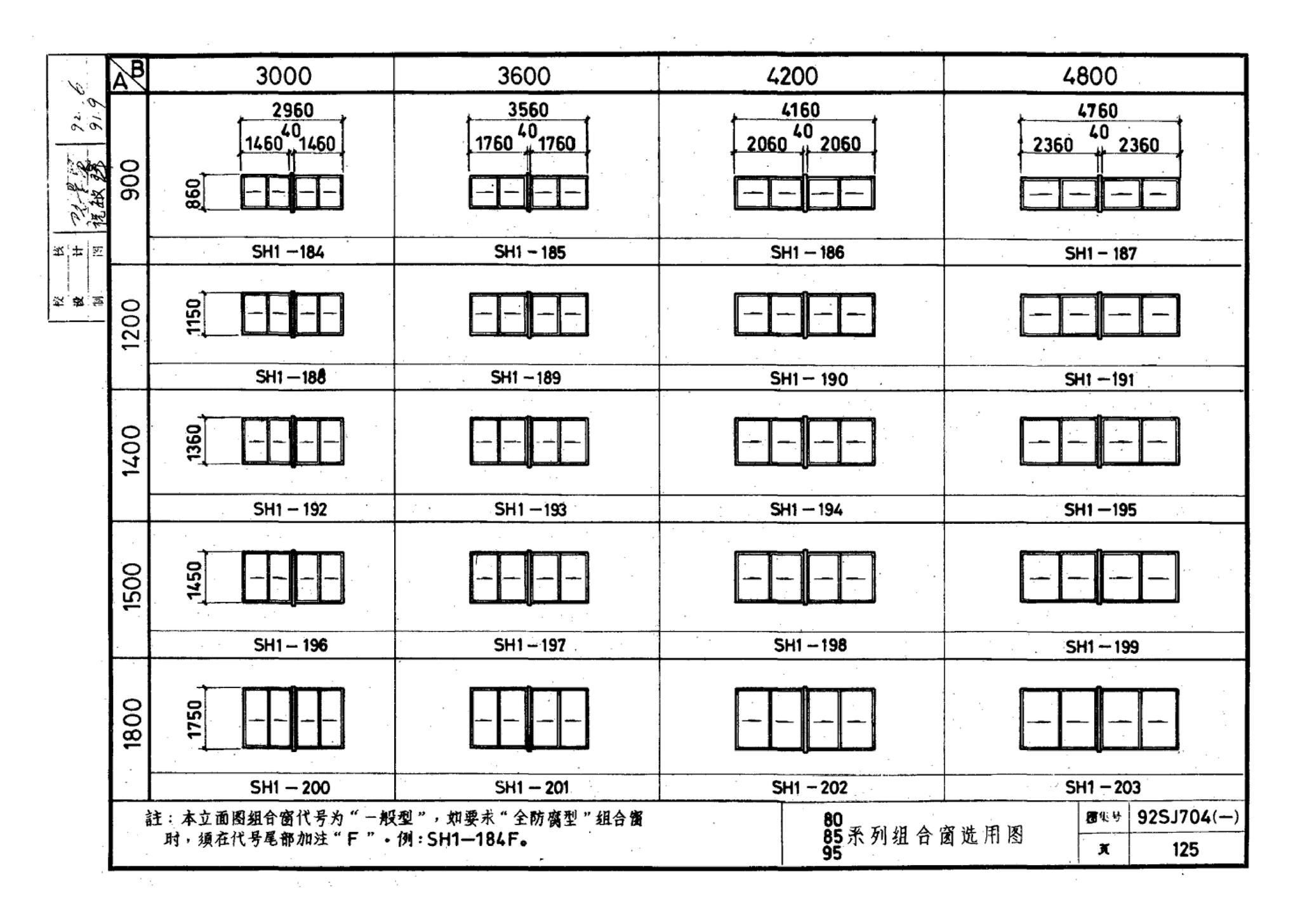 92SJ704(一)--硬聚氯乙烯塑钢门窗