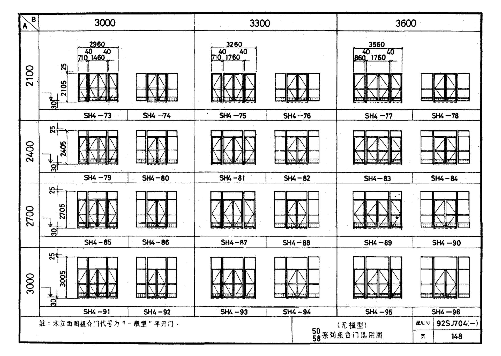 92SJ704(一)--硬聚氯乙烯塑钢门窗