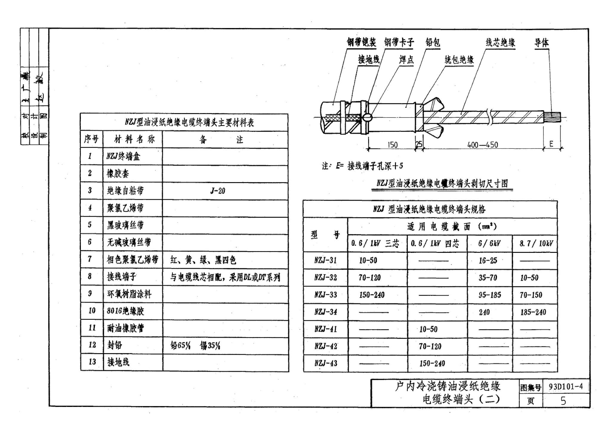 93D101-4--电力电缆终端头及接头