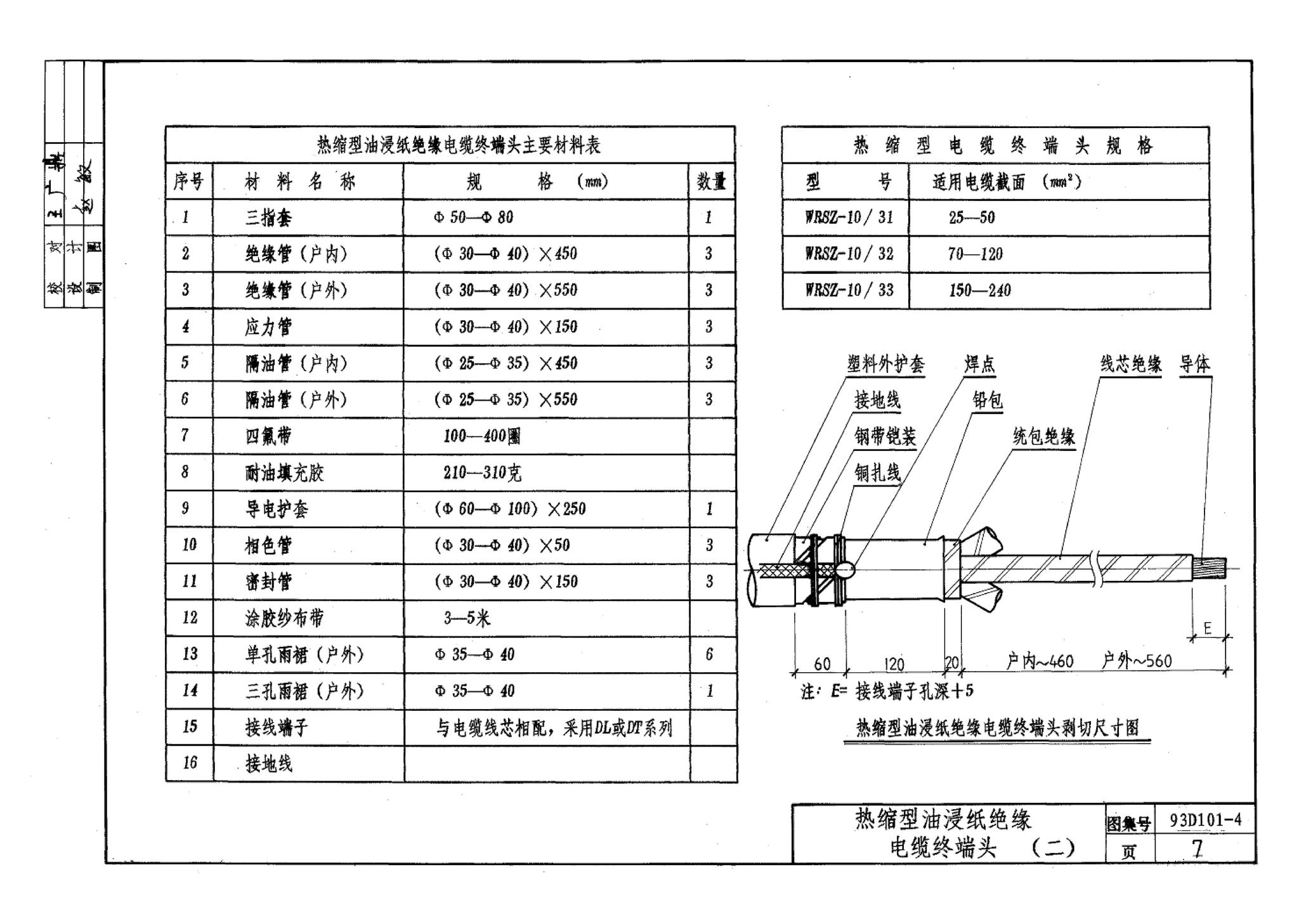 93D101-4--电力电缆终端头及接头