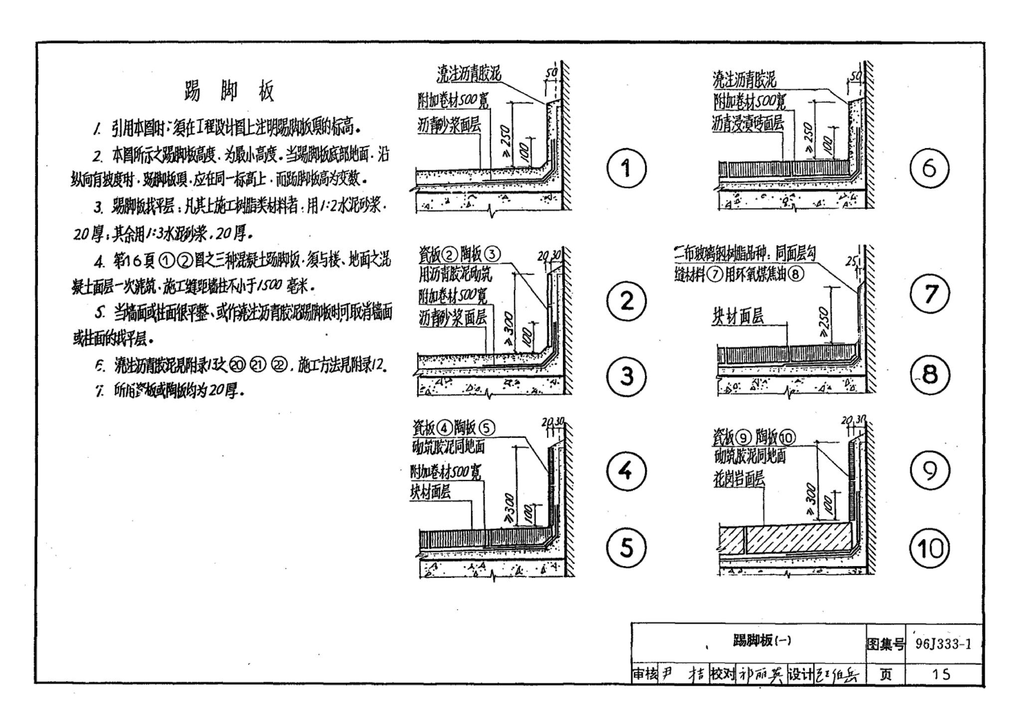 96J333-1--建筑防腐蚀构造