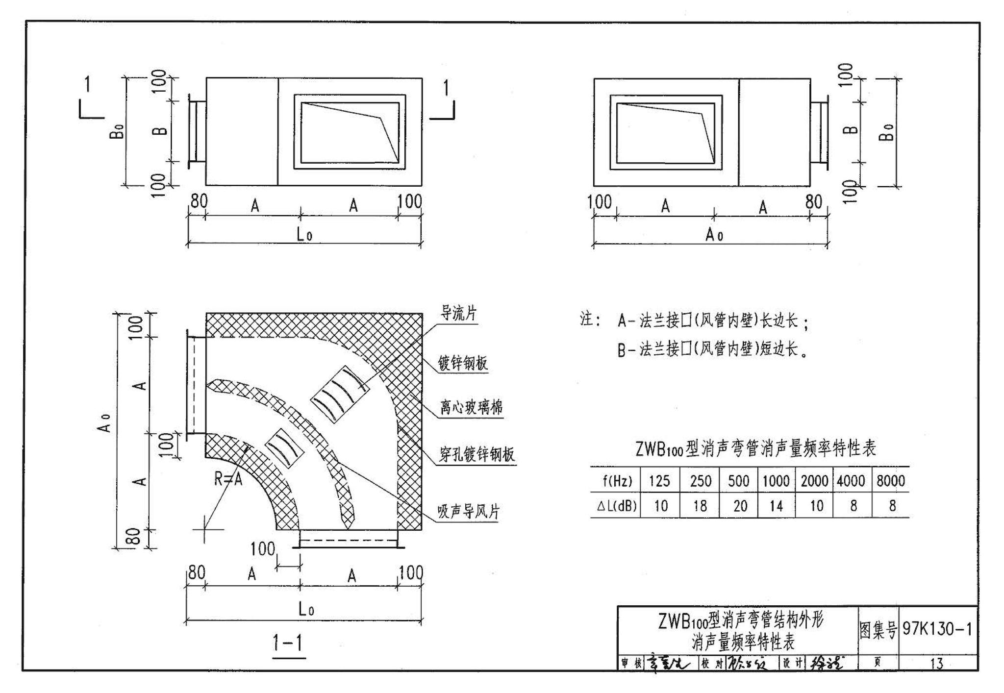 97K130-1--ZP型片式消声器、ZW型消声弯管