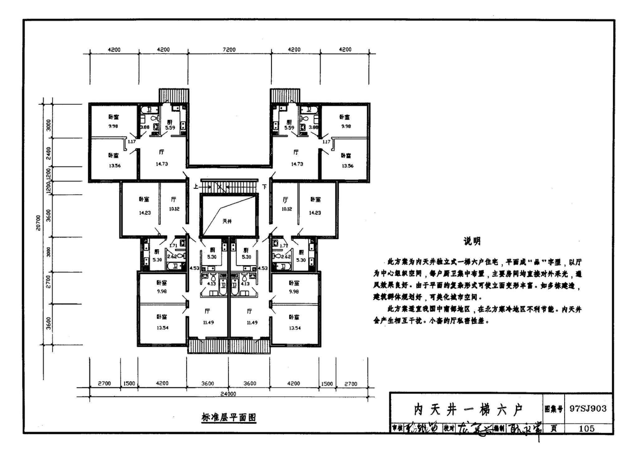 97SJ903--多层住宅建筑优选设计方案