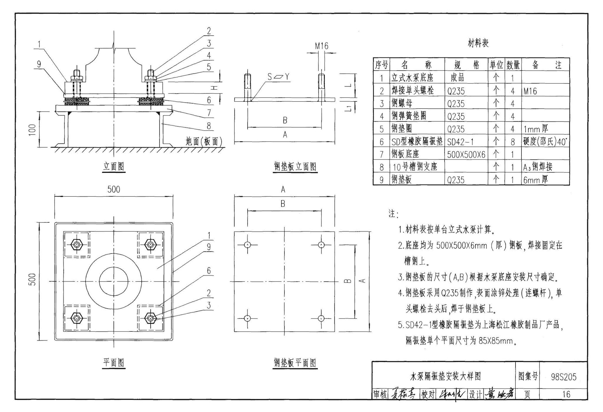 98S205--消防增压稳压设备选用与安装（隔膜式气压罐）