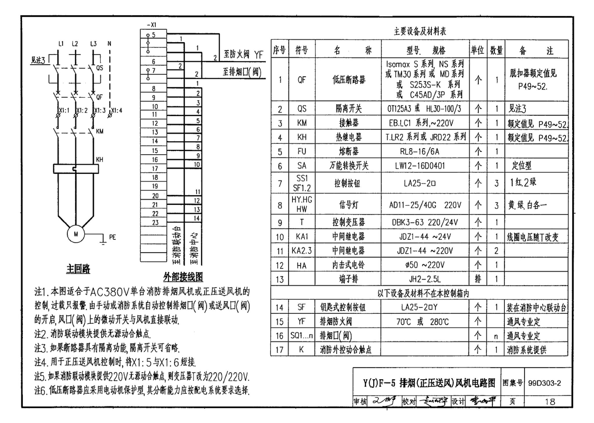 99D303-2--常用风机控制电路图