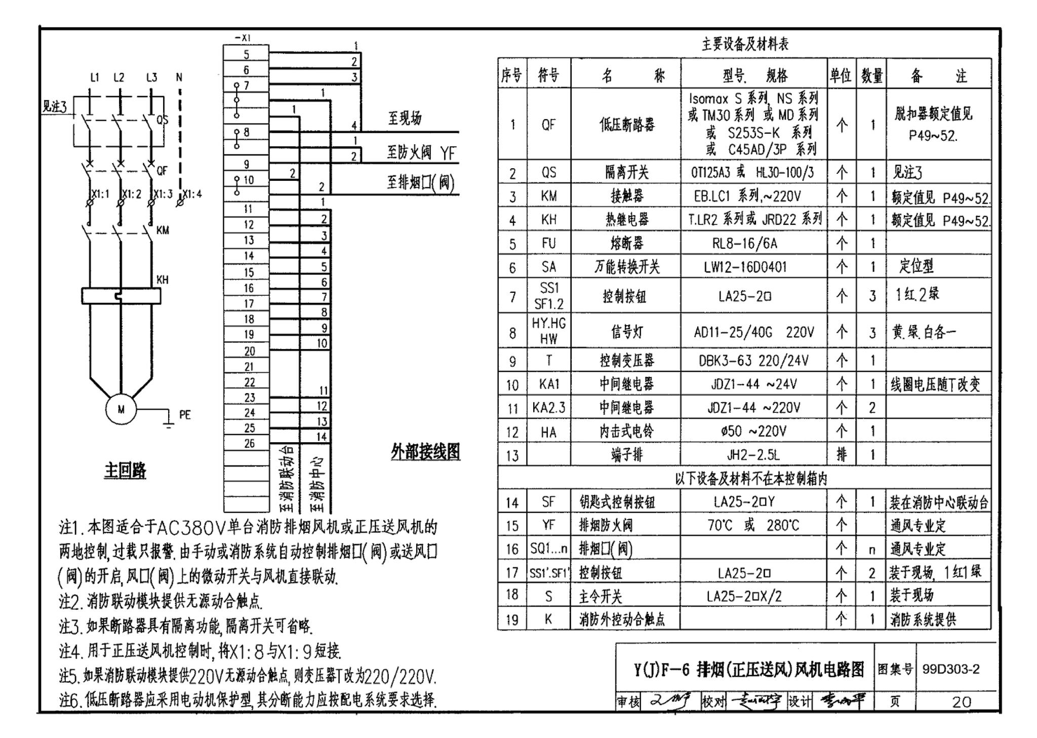 99D303-2--常用风机控制电路图