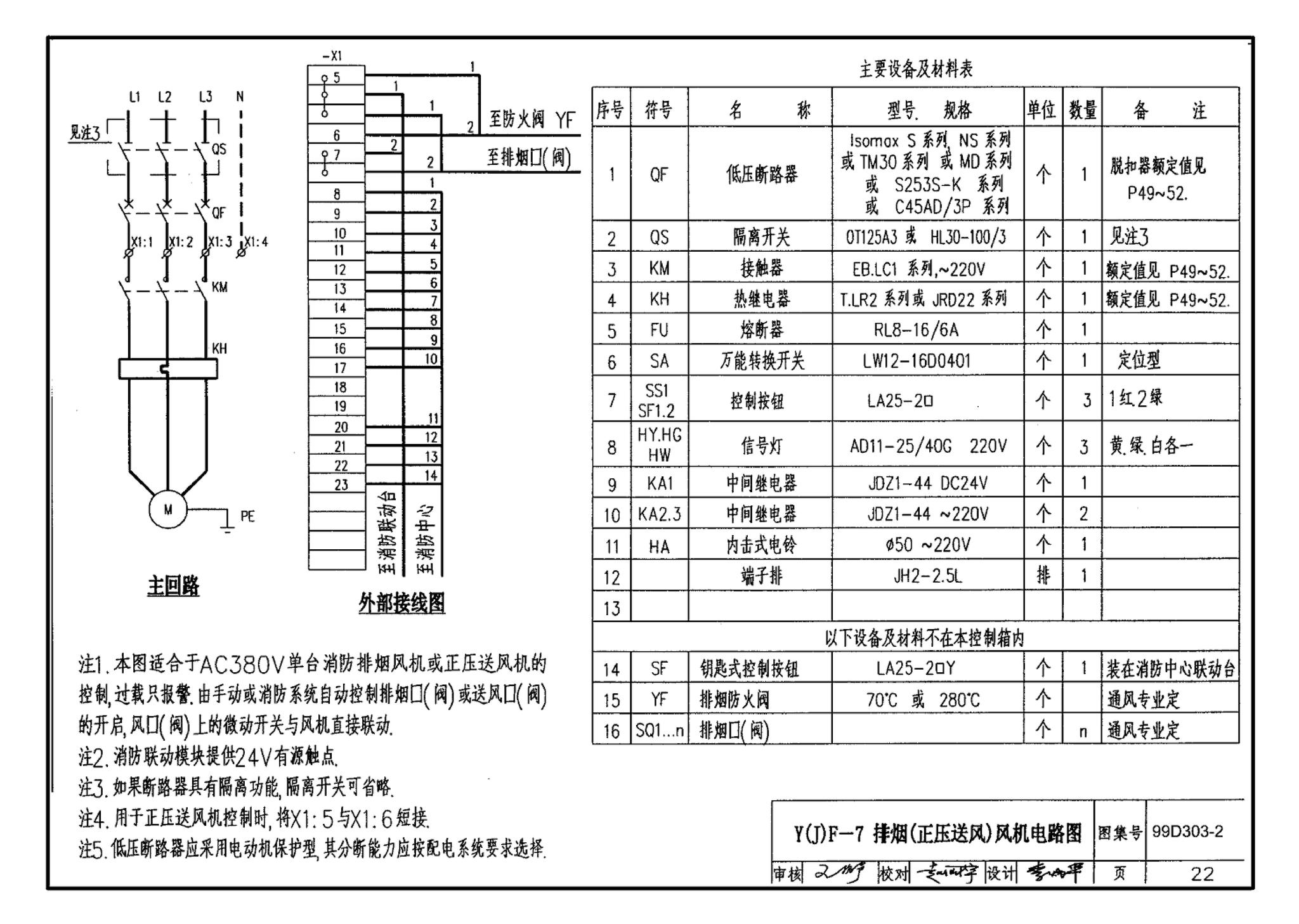 99D303-2--常用风机控制电路图