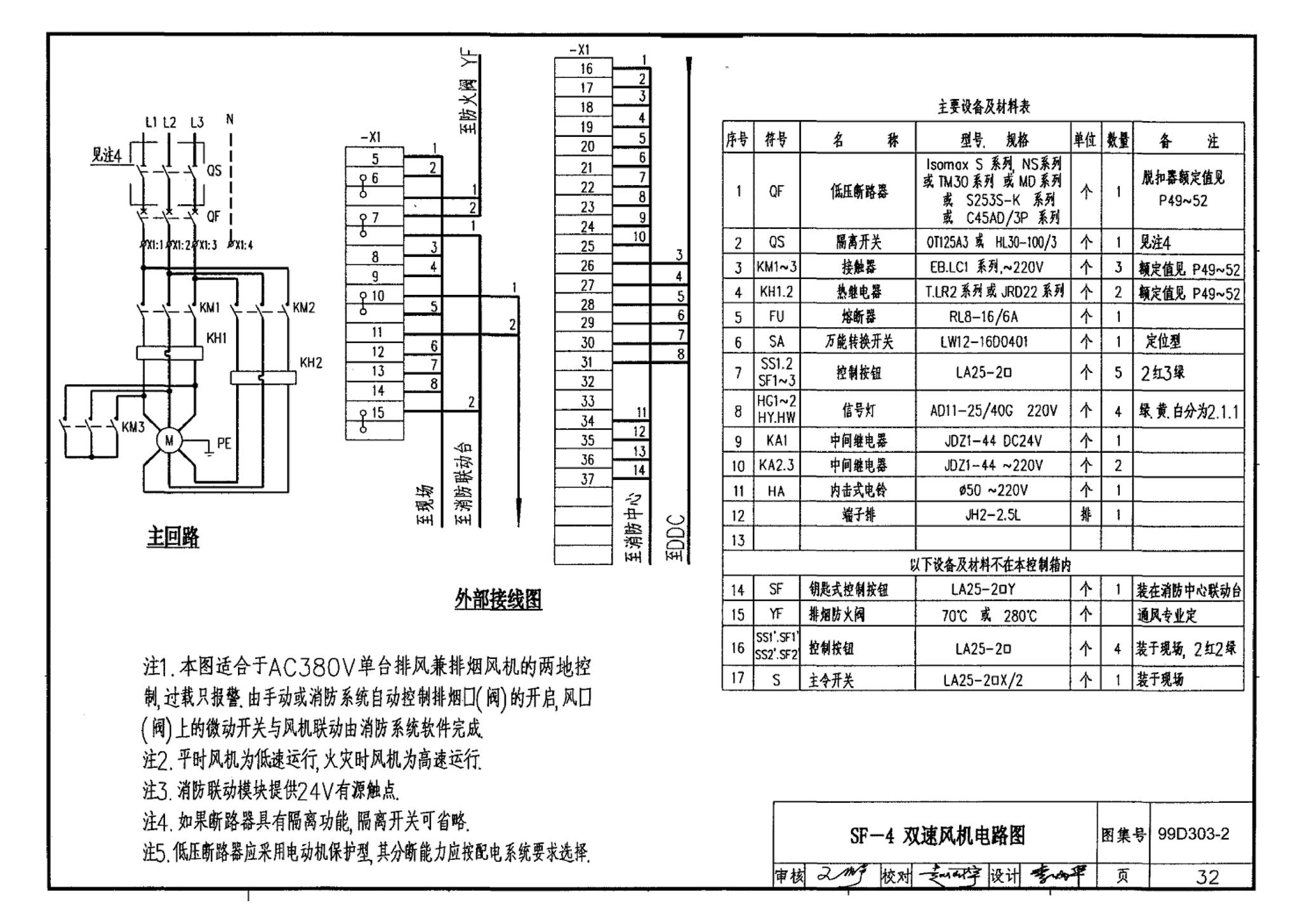 99D303-2--常用风机控制电路图