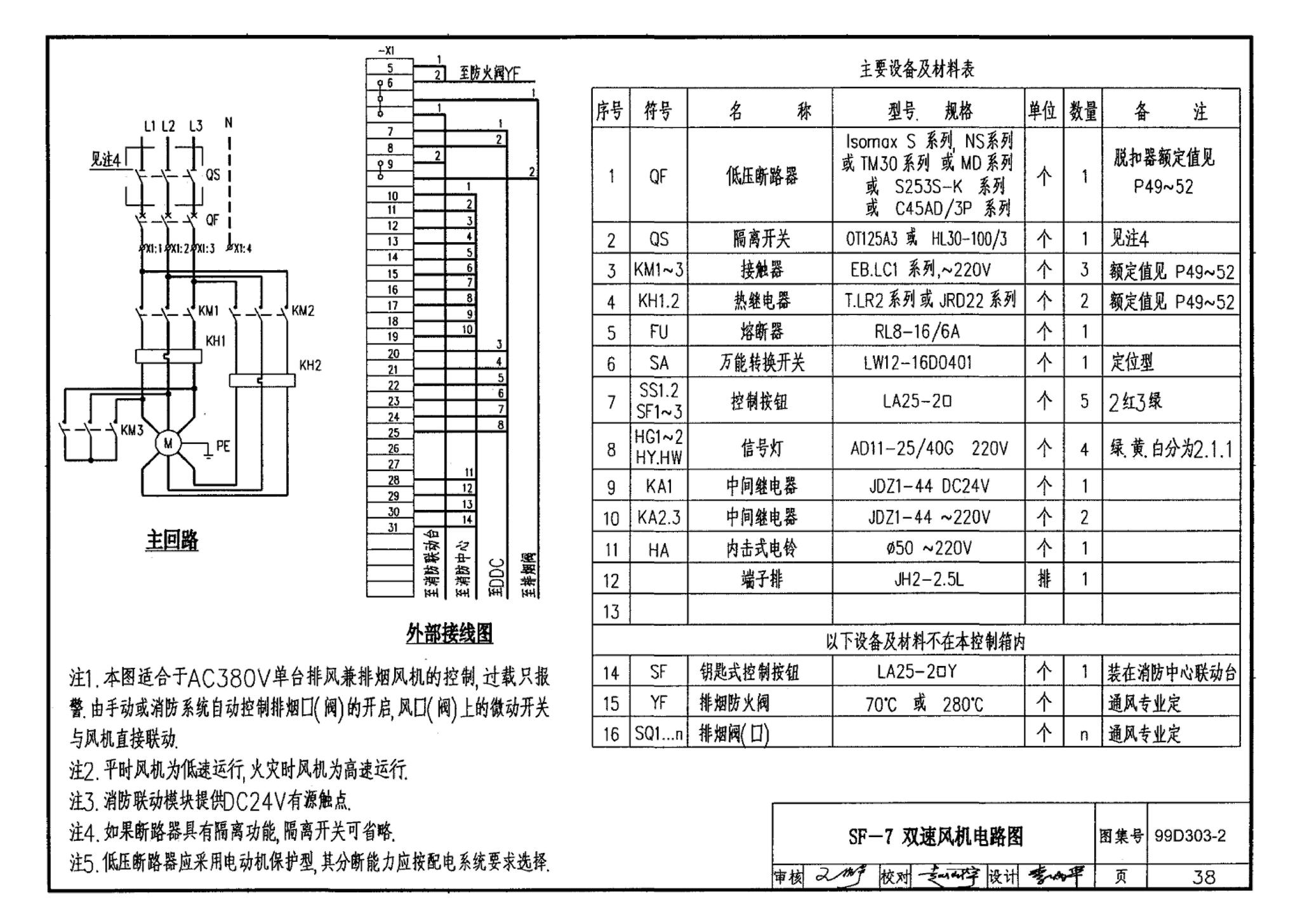 99D303-2--常用风机控制电路图