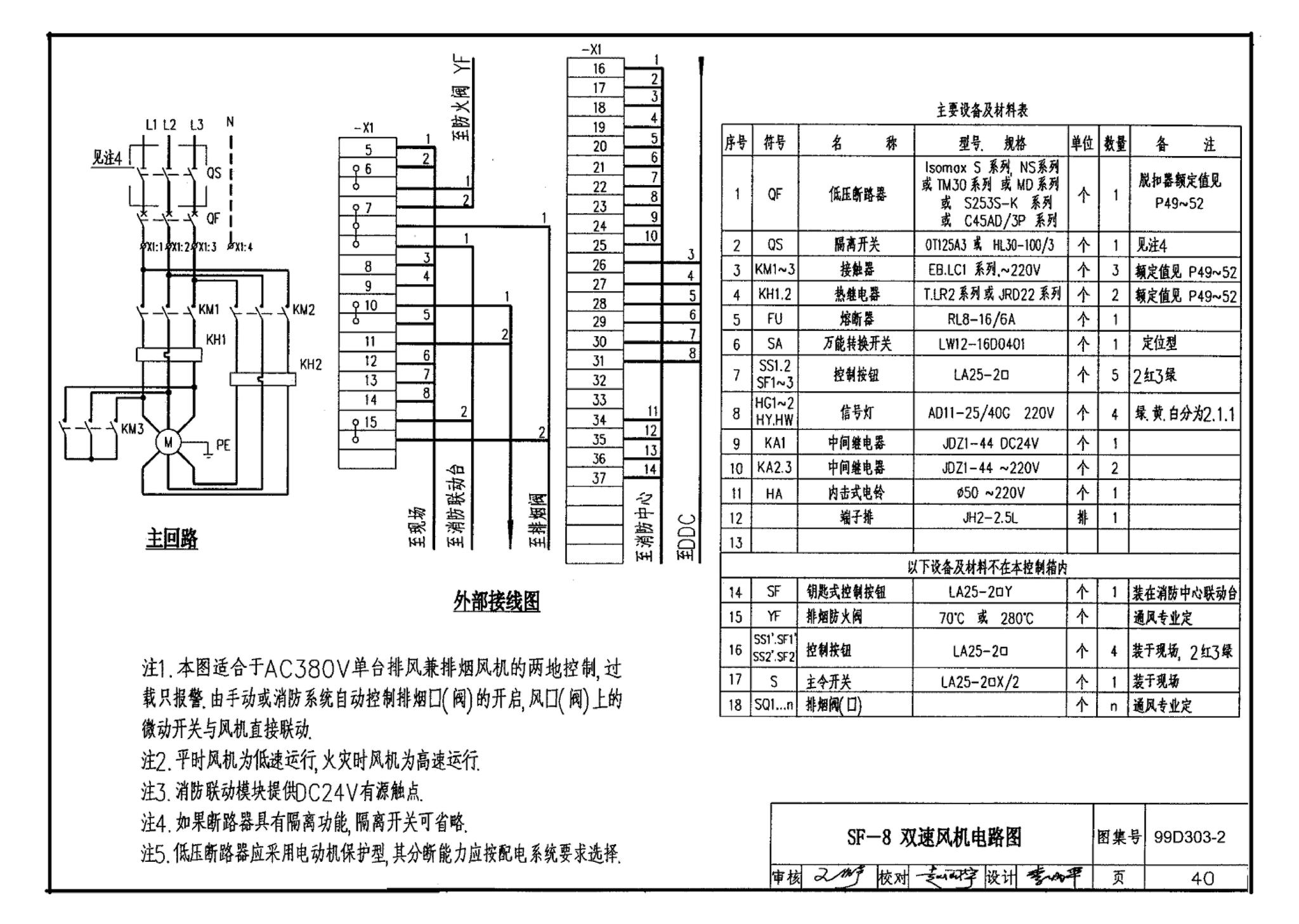 99D303-2--常用风机控制电路图