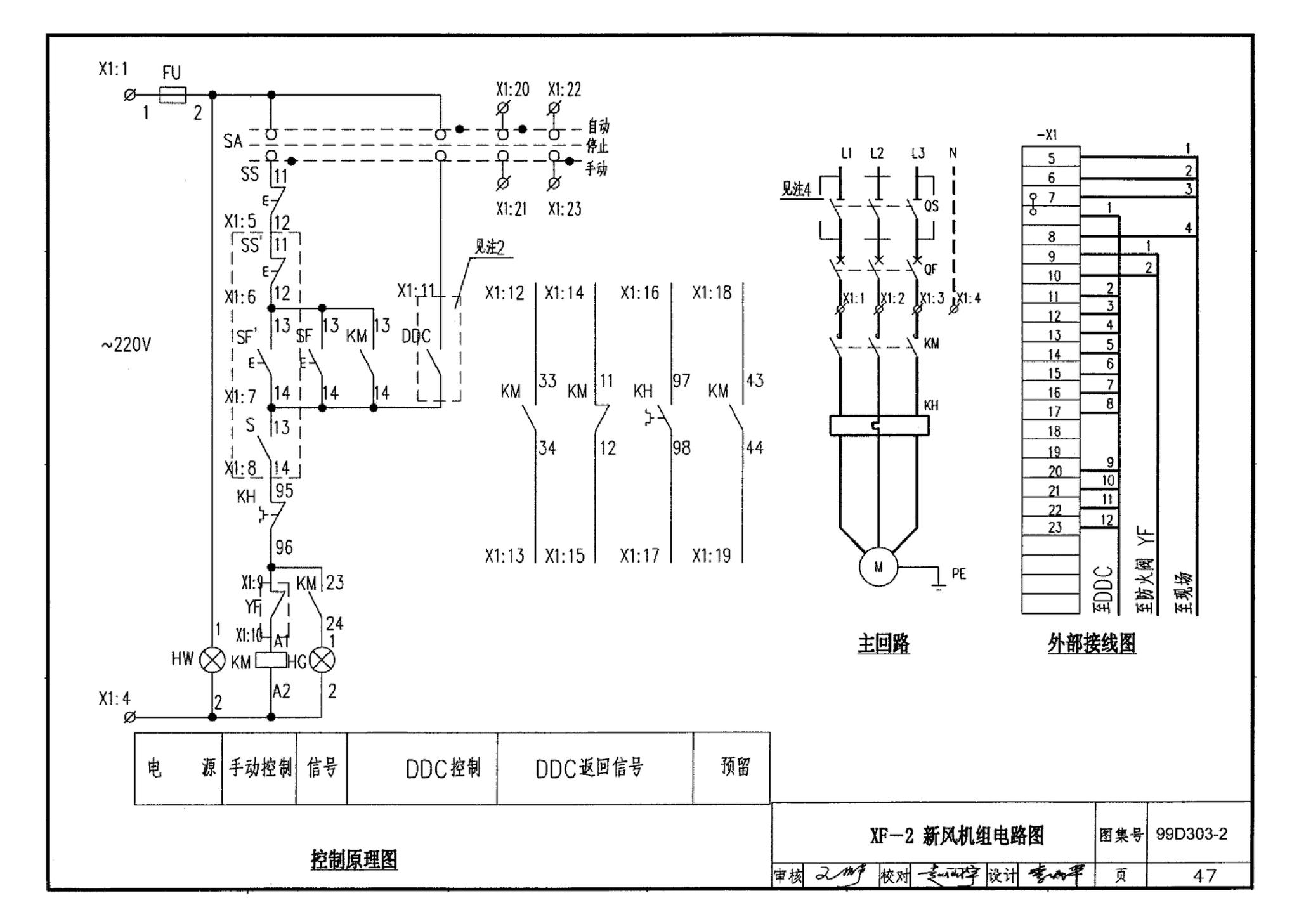 99D303-2--常用风机控制电路图