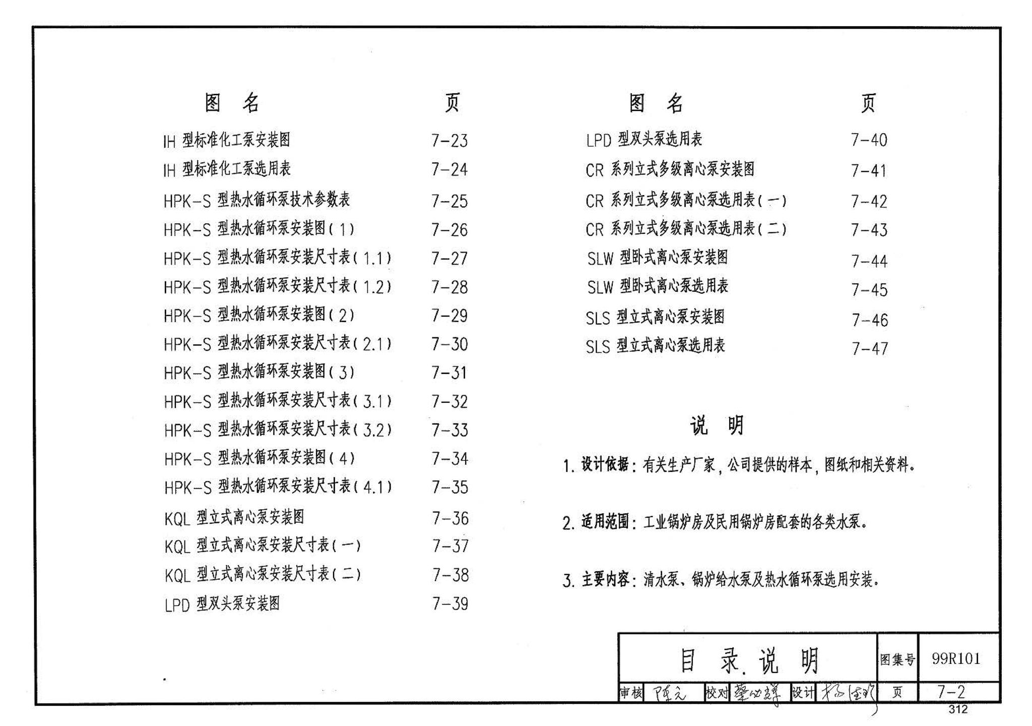 99R101--燃煤锅炉房工程设计施工图集