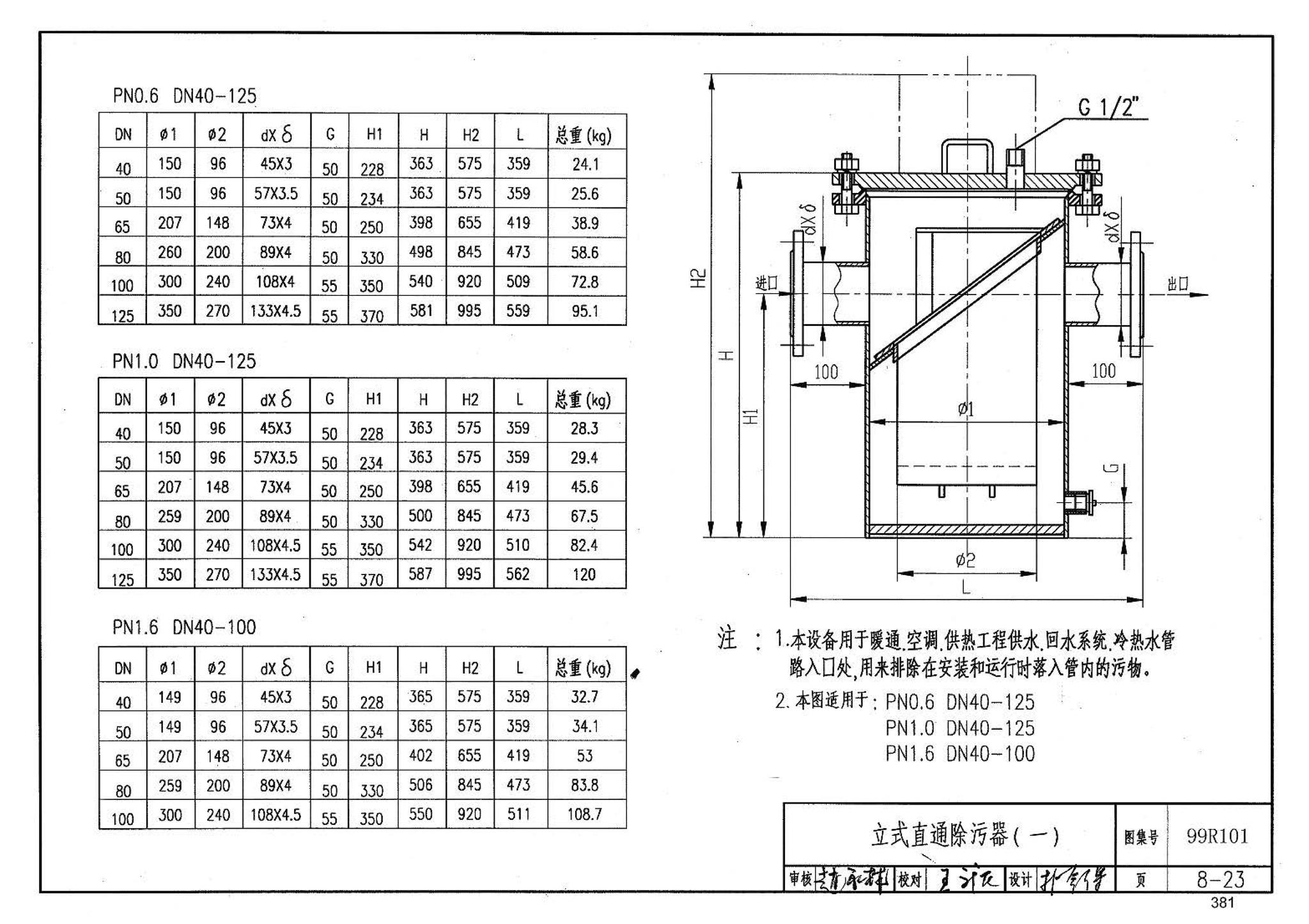 99R101--燃煤锅炉房工程设计施工图集