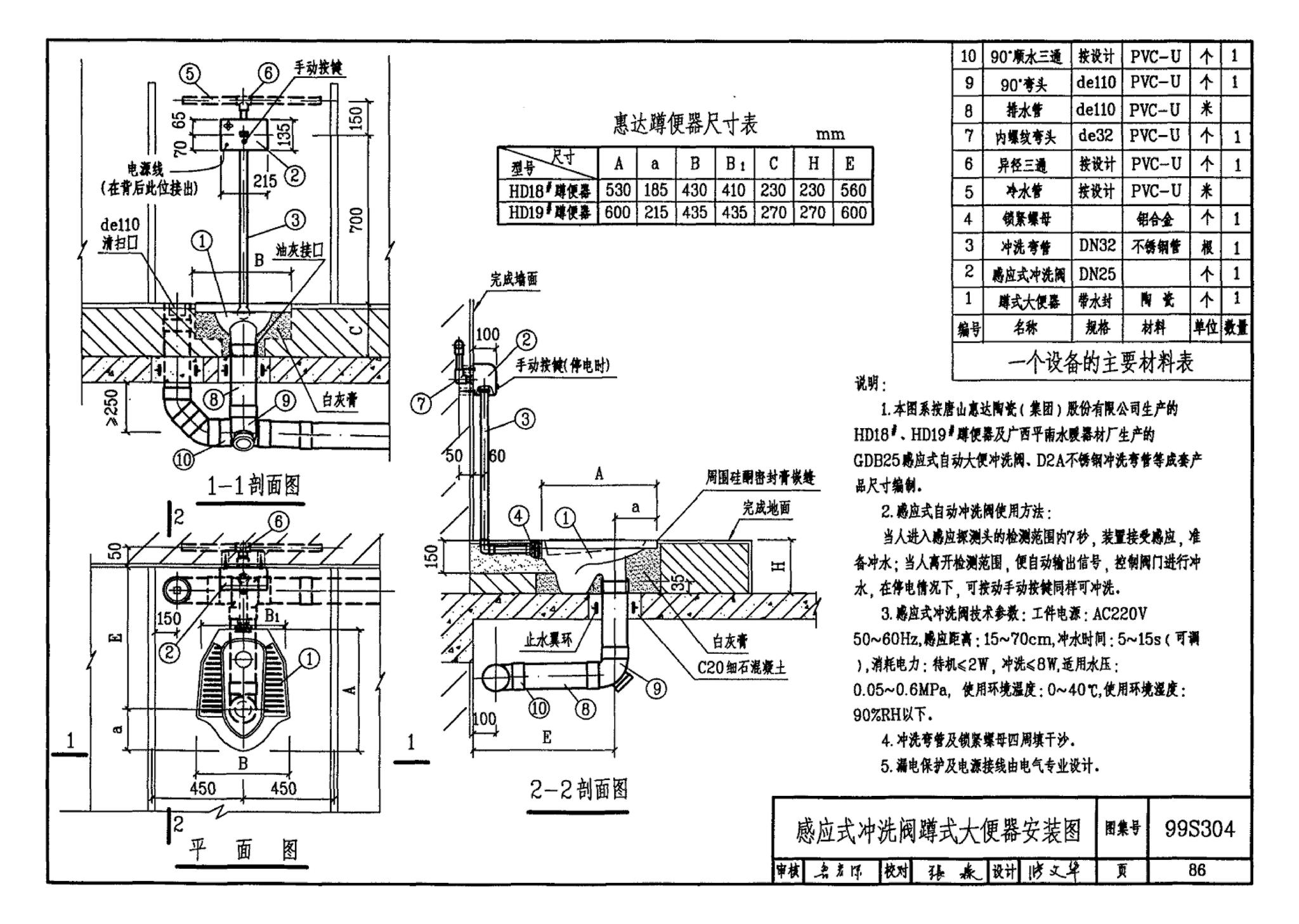 99S304--卫生设备安装