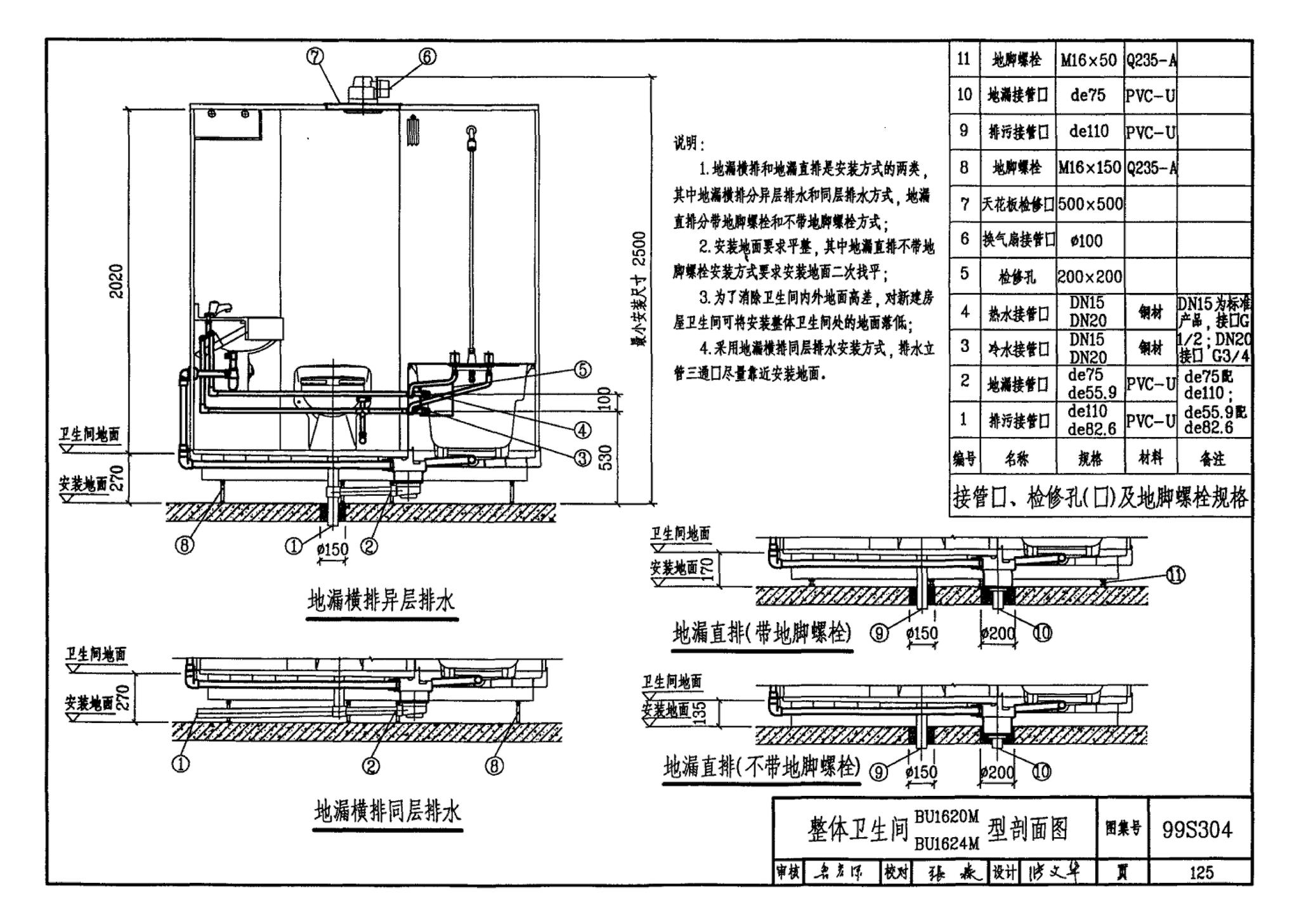 99S304--卫生设备安装