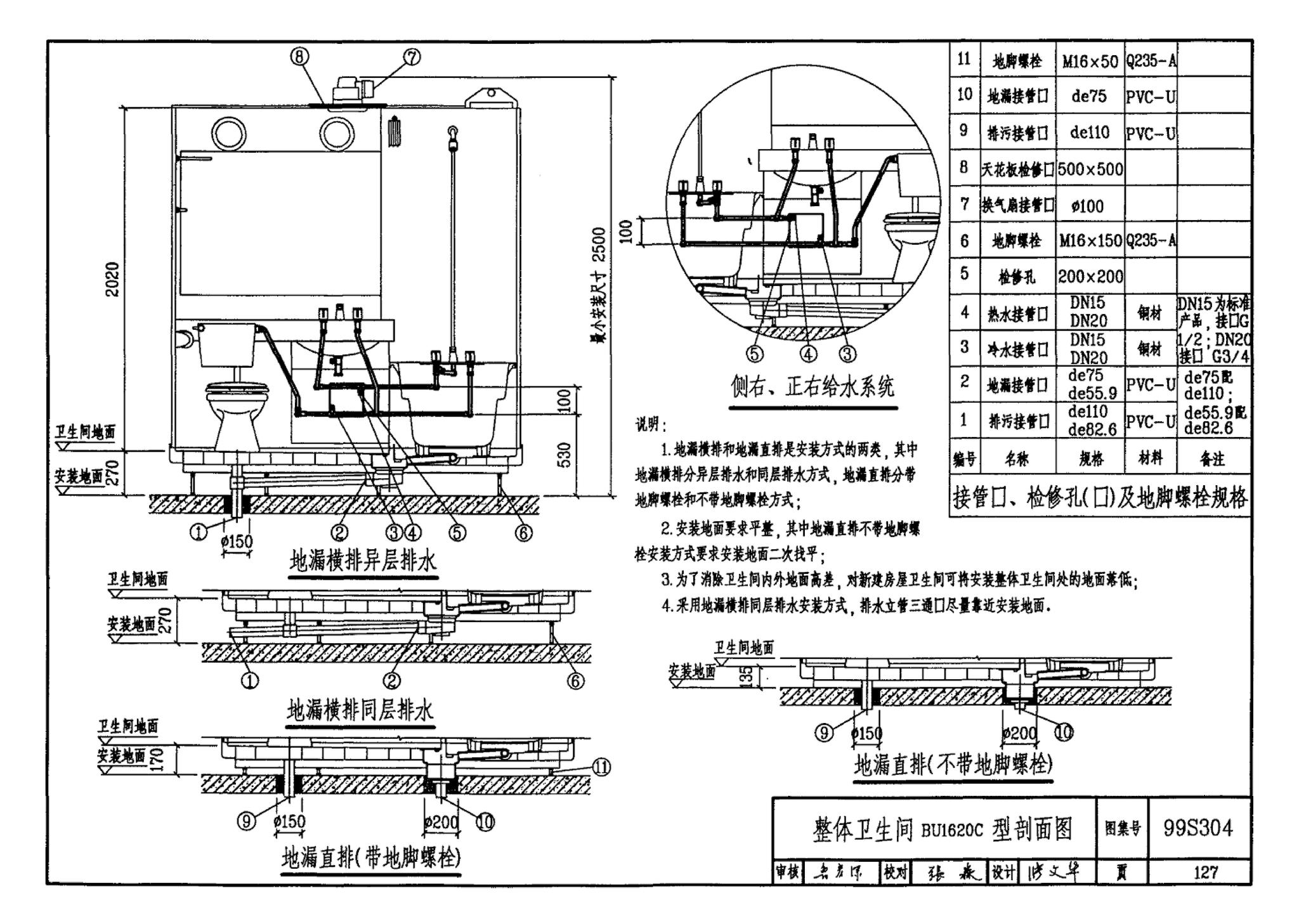 99S304--卫生设备安装