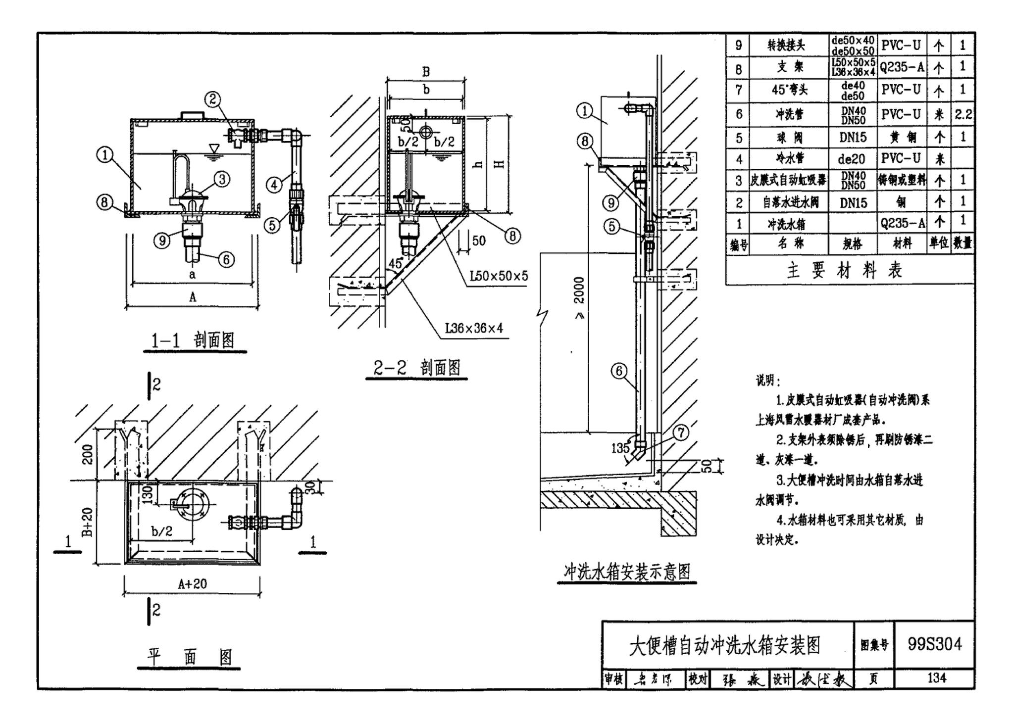 99S304--卫生设备安装