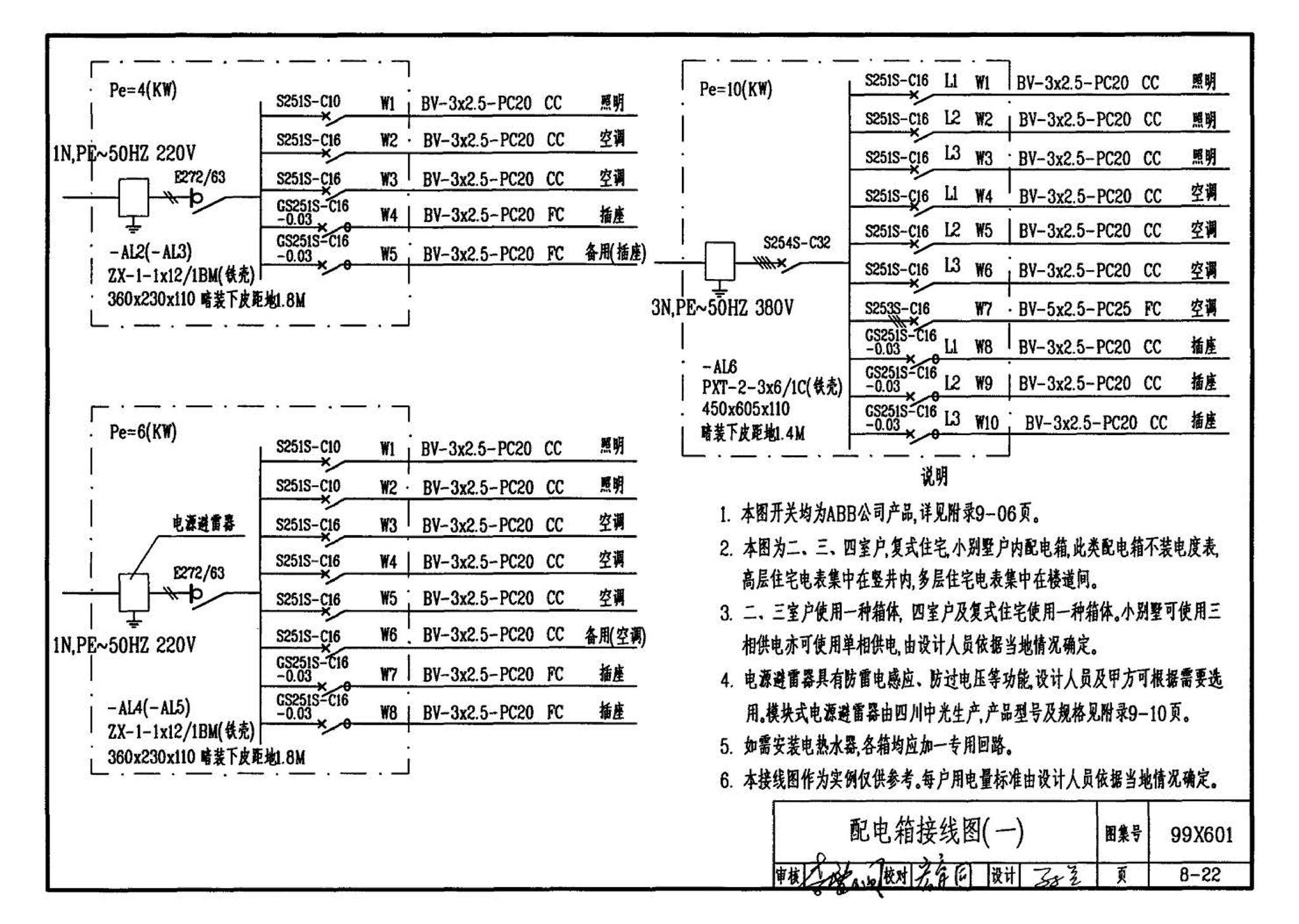 99X601--住宅智能化电气设计施工图集