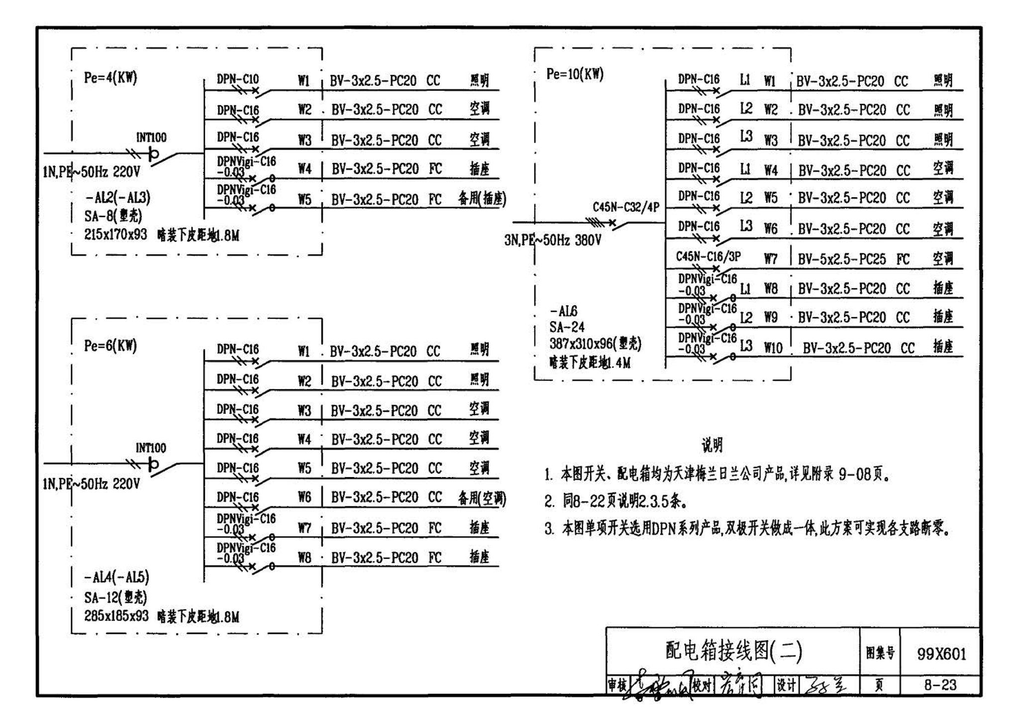 99X601--住宅智能化电气设计施工图集