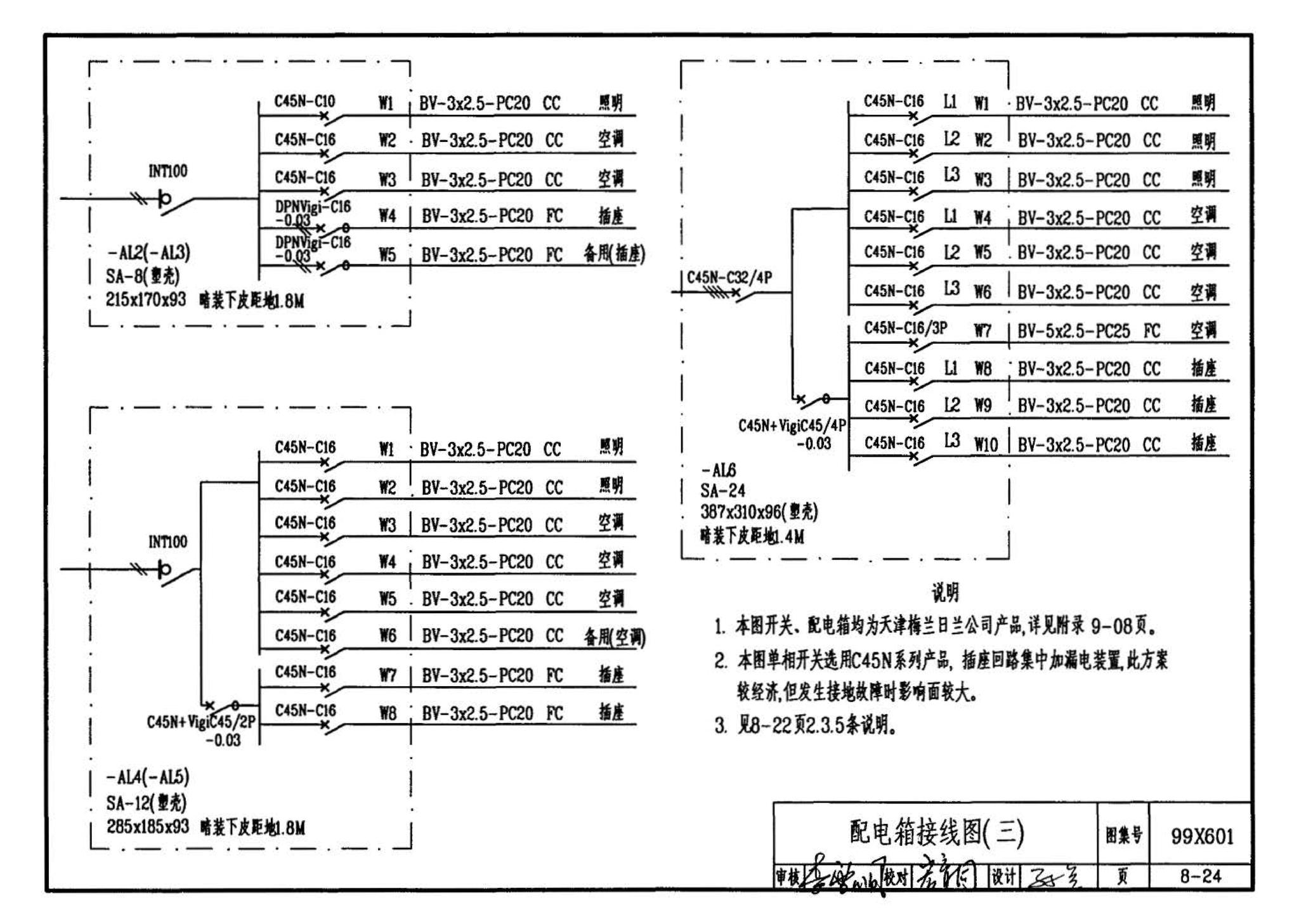 99X601--住宅智能化电气设计施工图集