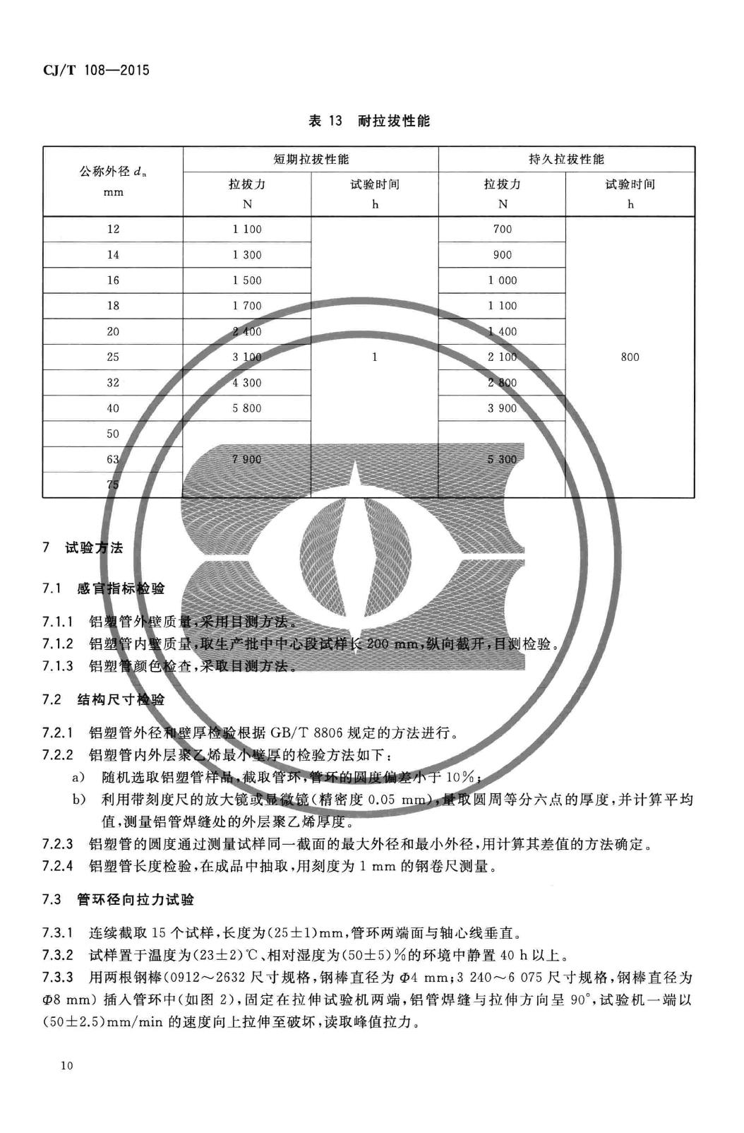 CJ/T108-2015--铝塑复合压力管(搭接焊)